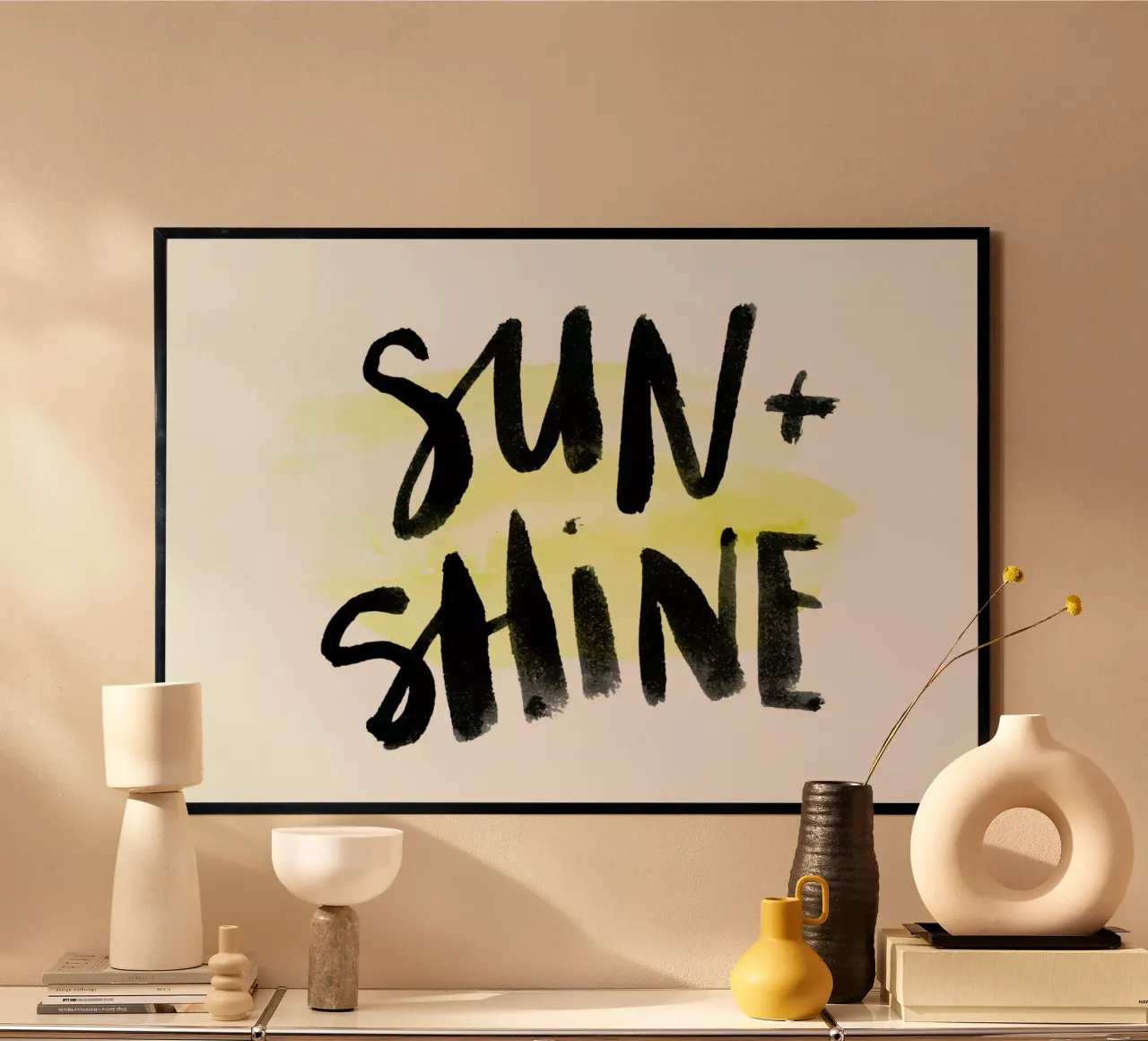 Sunshine poster con telaio in alluminio da Dead Language