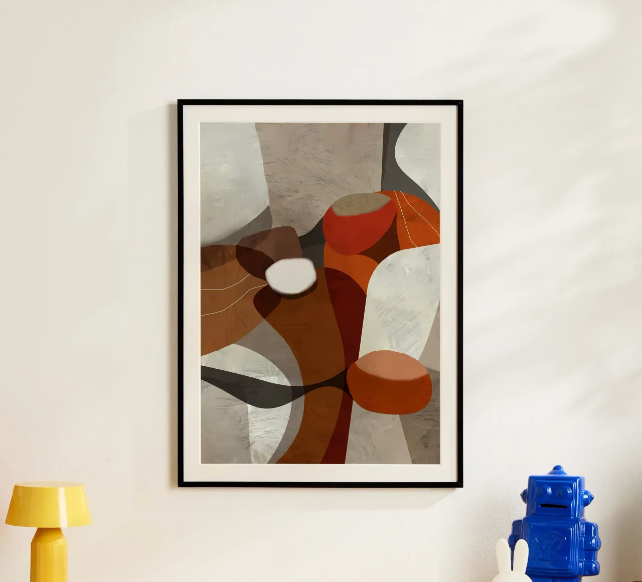 Astratto moderno 85 poster con telaio in alluminio da Aiden Garcia