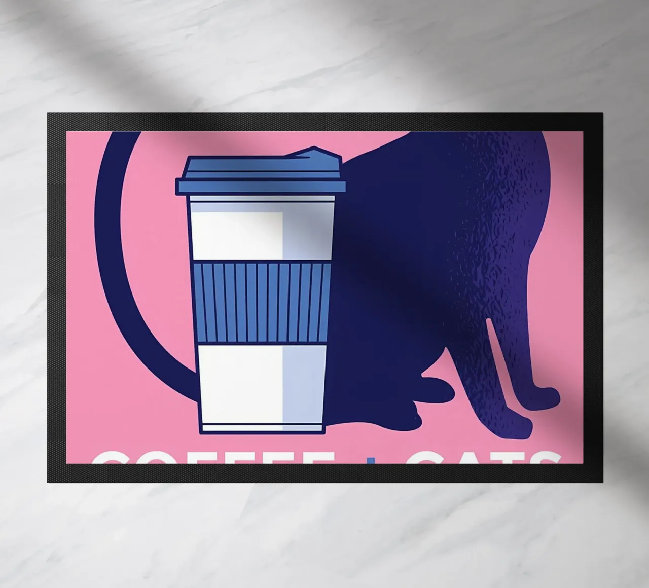 Caffè e gatti sono amore zerbino da Bartosz Powalka