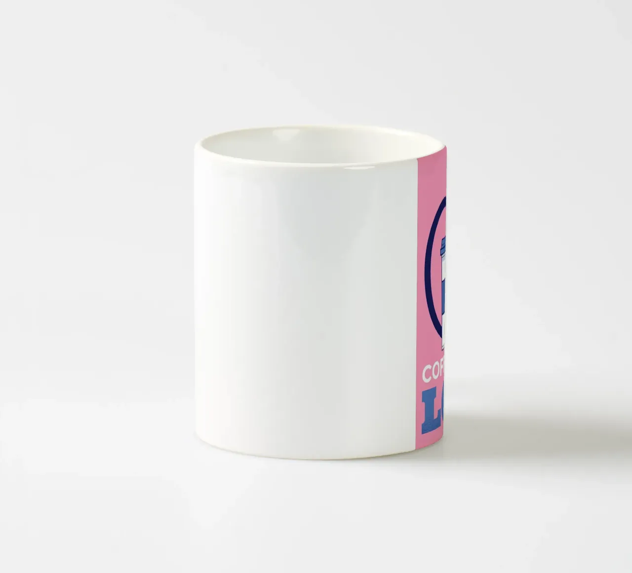 Caffè e gatti sono amore tazza in ceramica da Bartosz Powalka