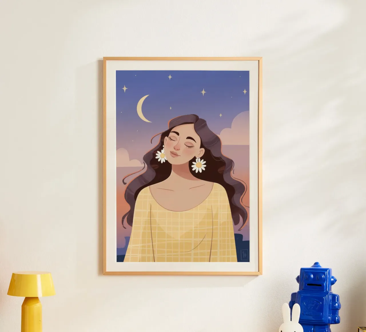 Ritratto di tranquillità al chiaro di luna carta hahnemühle da Lumina Vision