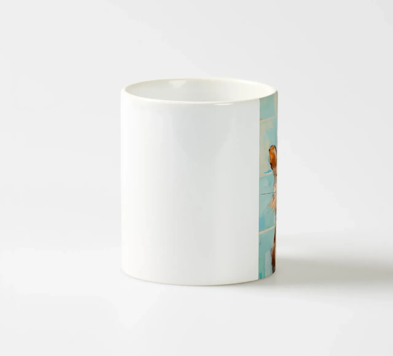 Gatto con cappello di carta igienica tazza in ceramica da Adrian Patel