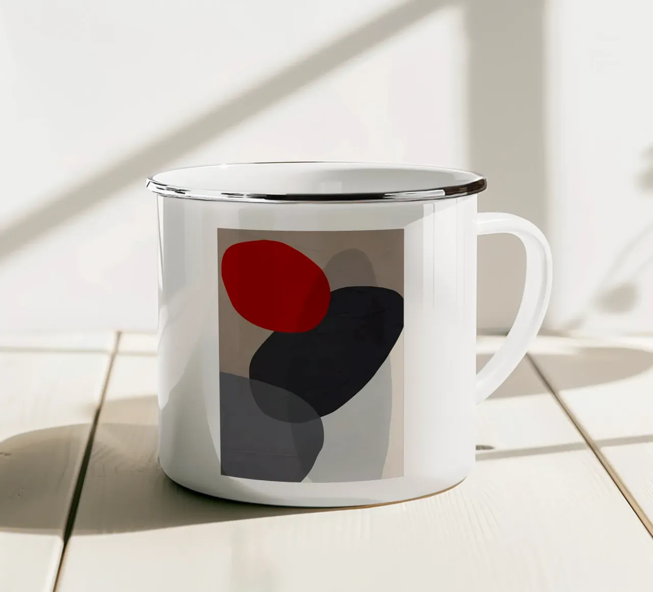 ASTRATTO ORGANICO 126A tazza in smalto da Aiden Garcia