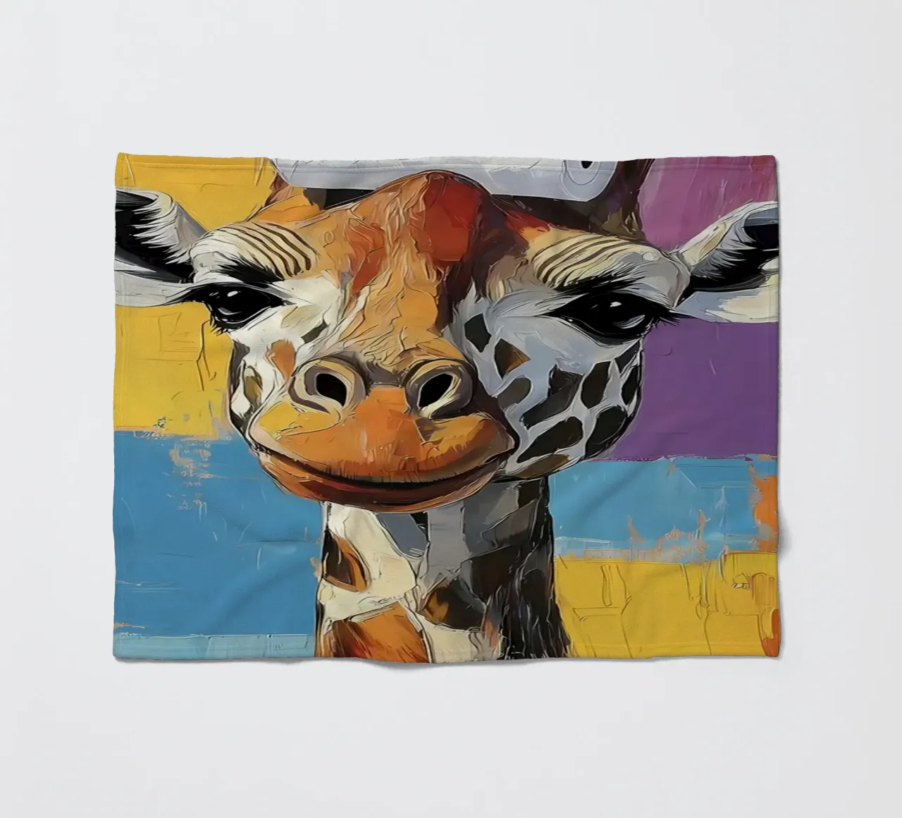 Giraffa con carta igienica coperta in pile da Adrian Patel
