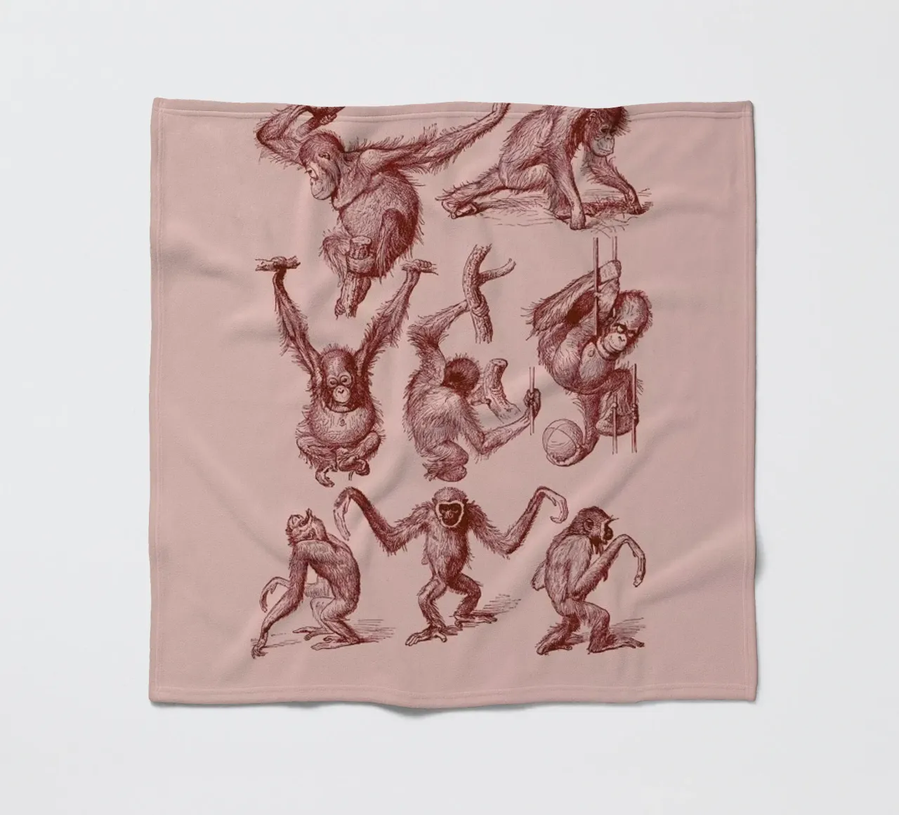 Orangutans and Gibbons II coperta in pile da Flora & Fauna