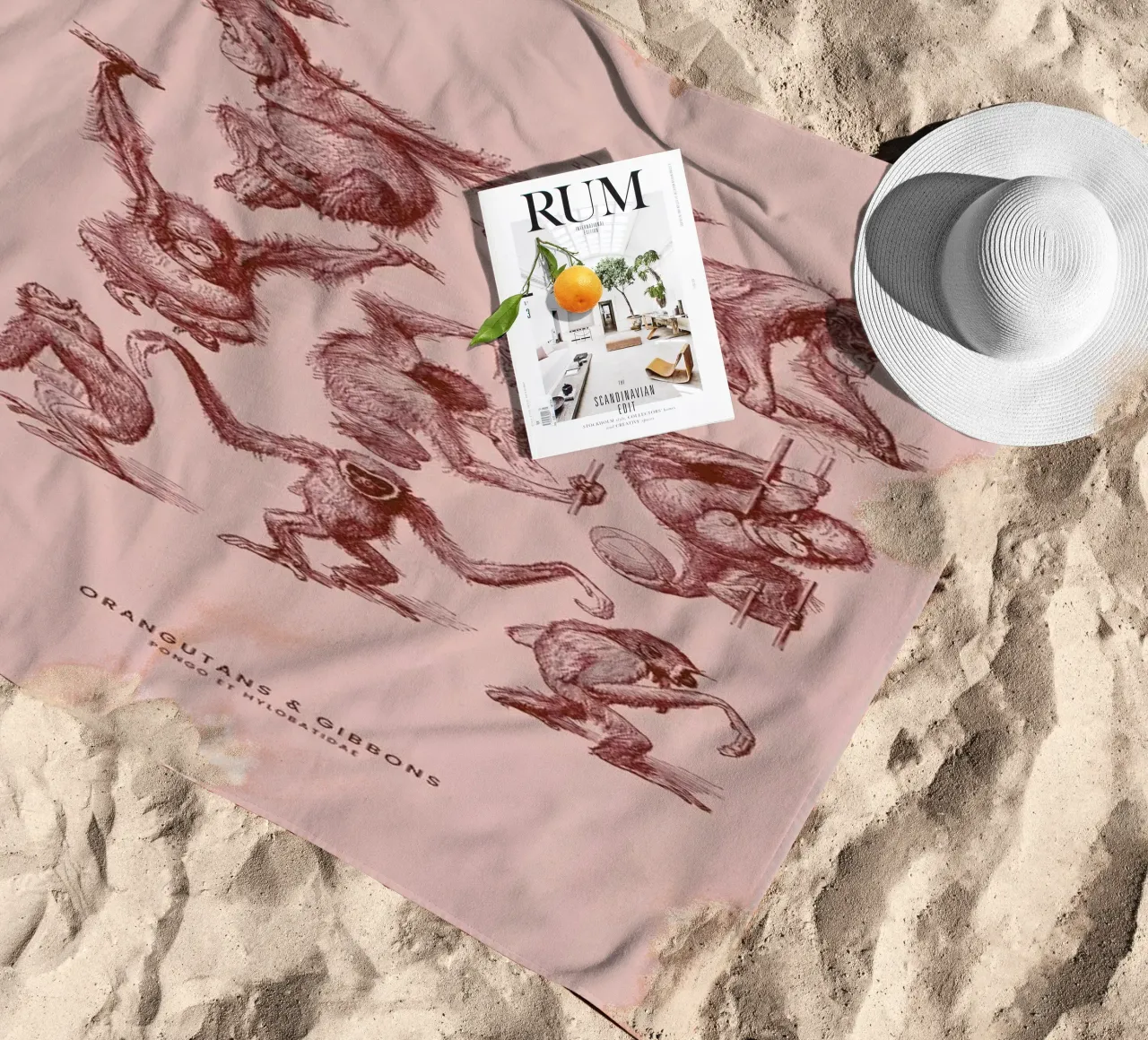 Orangutans and Gibbons II telo mare da Flora & Fauna