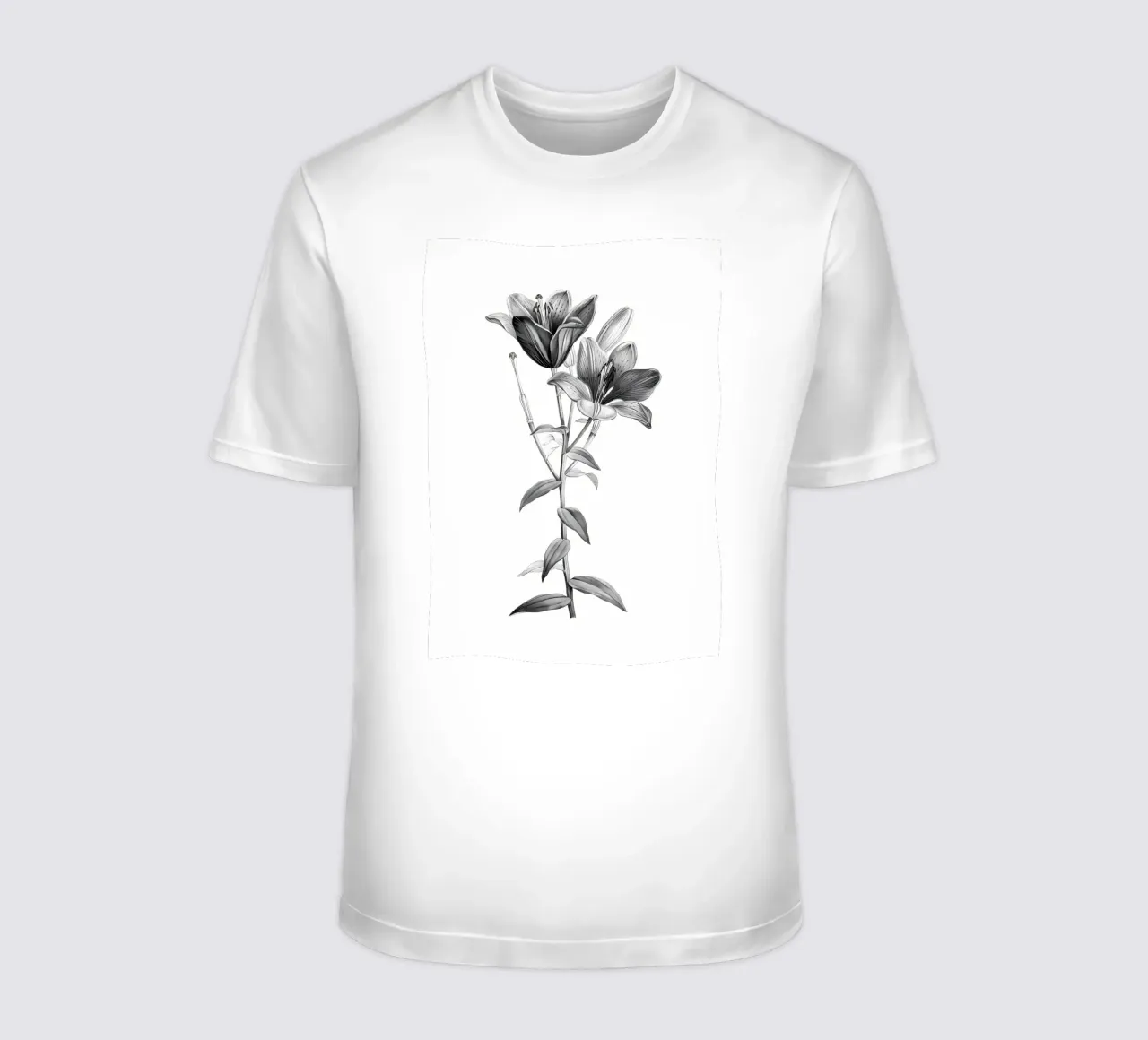 Incisione floreale d'epoca t-shirt da Nicholas Campbell