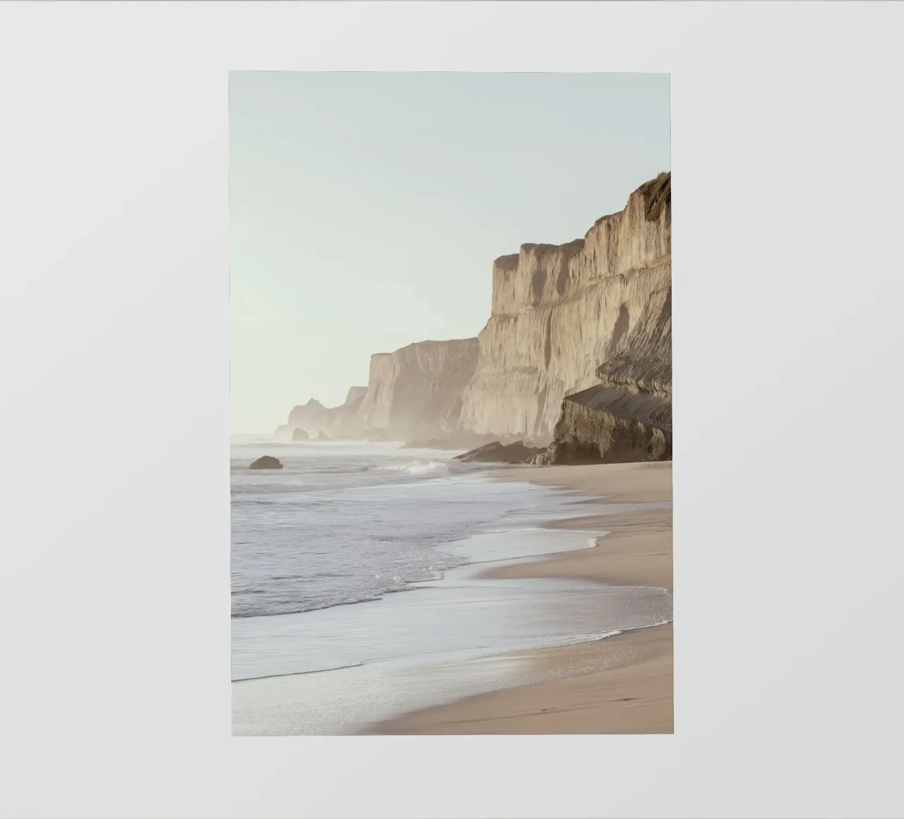 Art des falaises côtières et de la vue sur l'océan bâche pvc de Indigo Tides Art