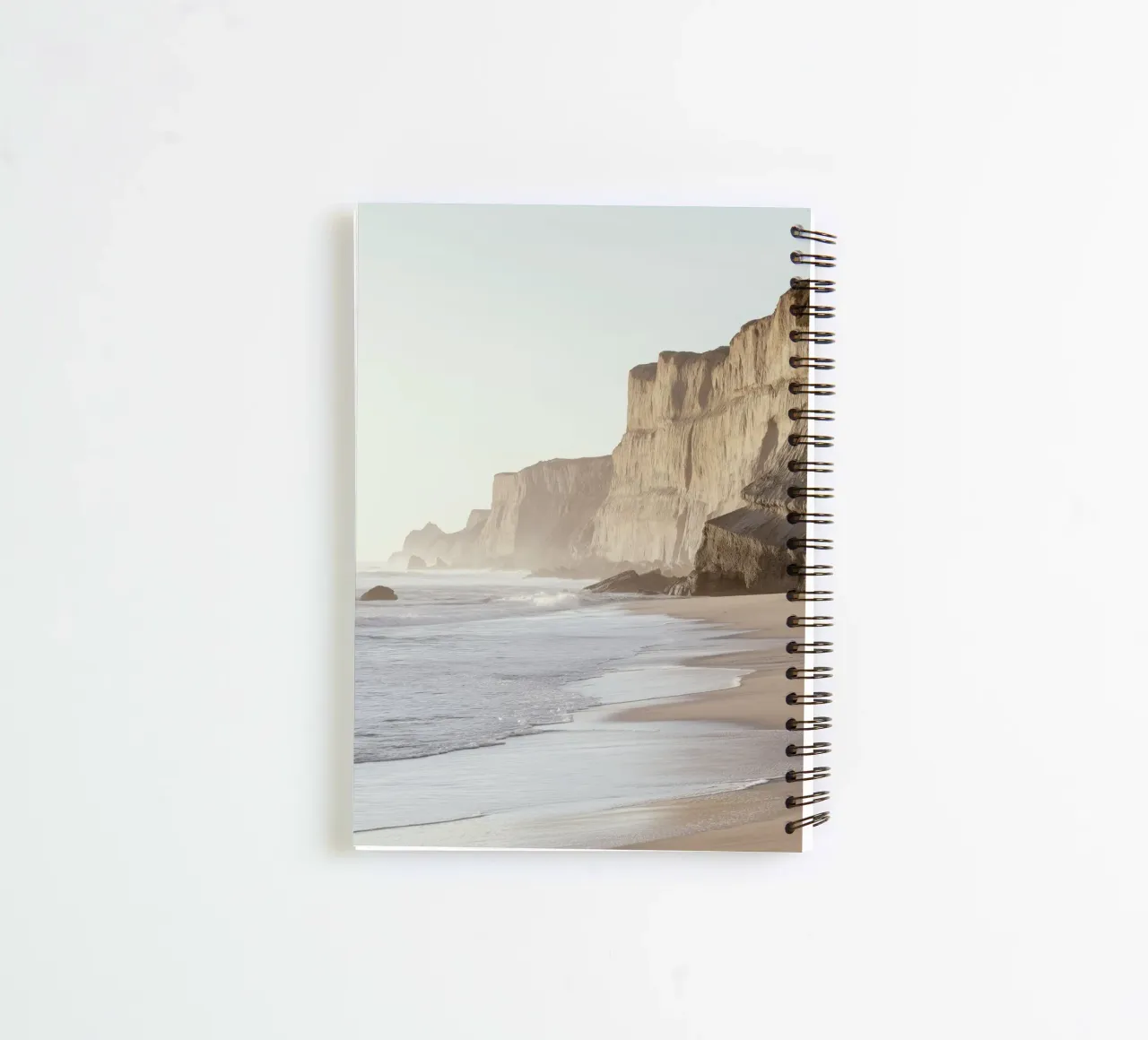 Coastal Cliffs Ocean View Art spiral notebook by Indigo Tides Art