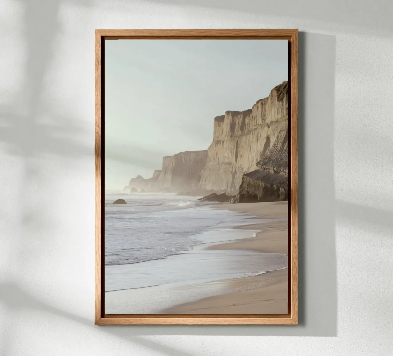 Coastal Cliffs Ocean View Art canvas van Indigo Tides Art