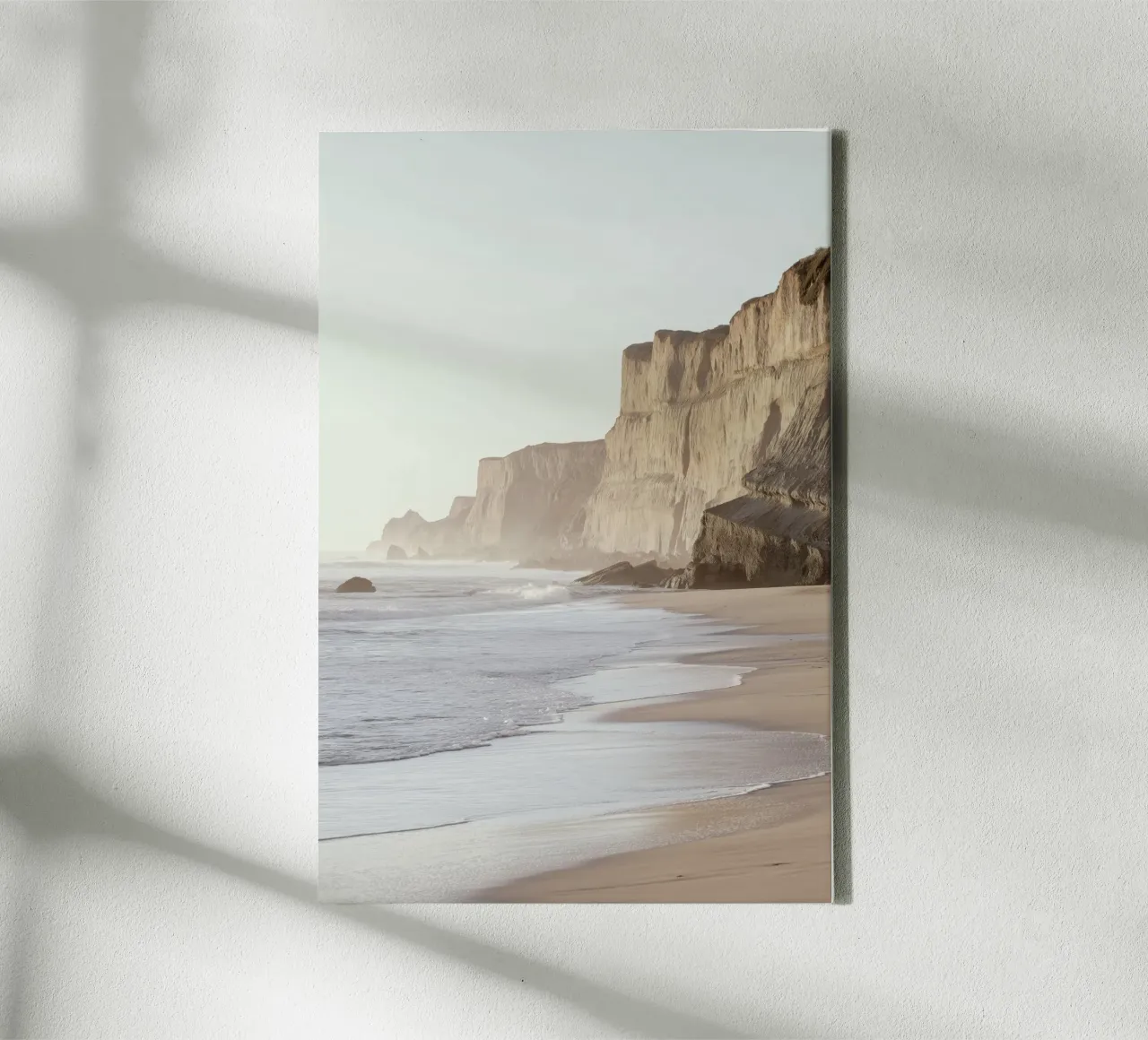 Coastal Cliffs Ocean View Art canvas van Indigo Tides Art