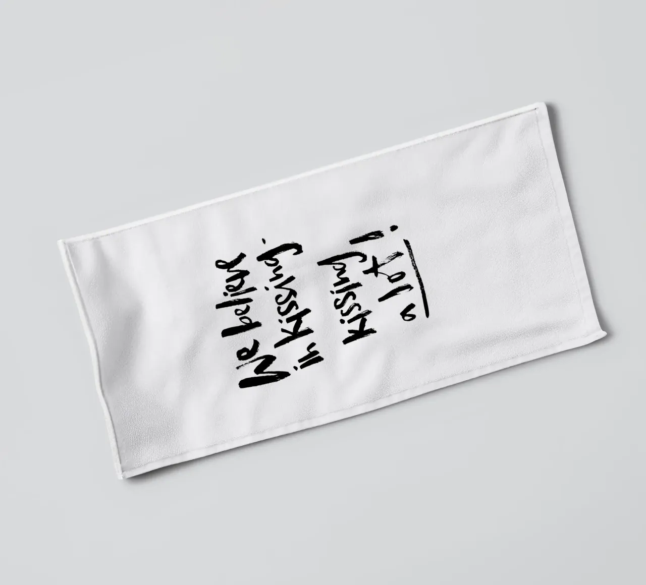 Kissing a Lot towel by Brushmeetspaper