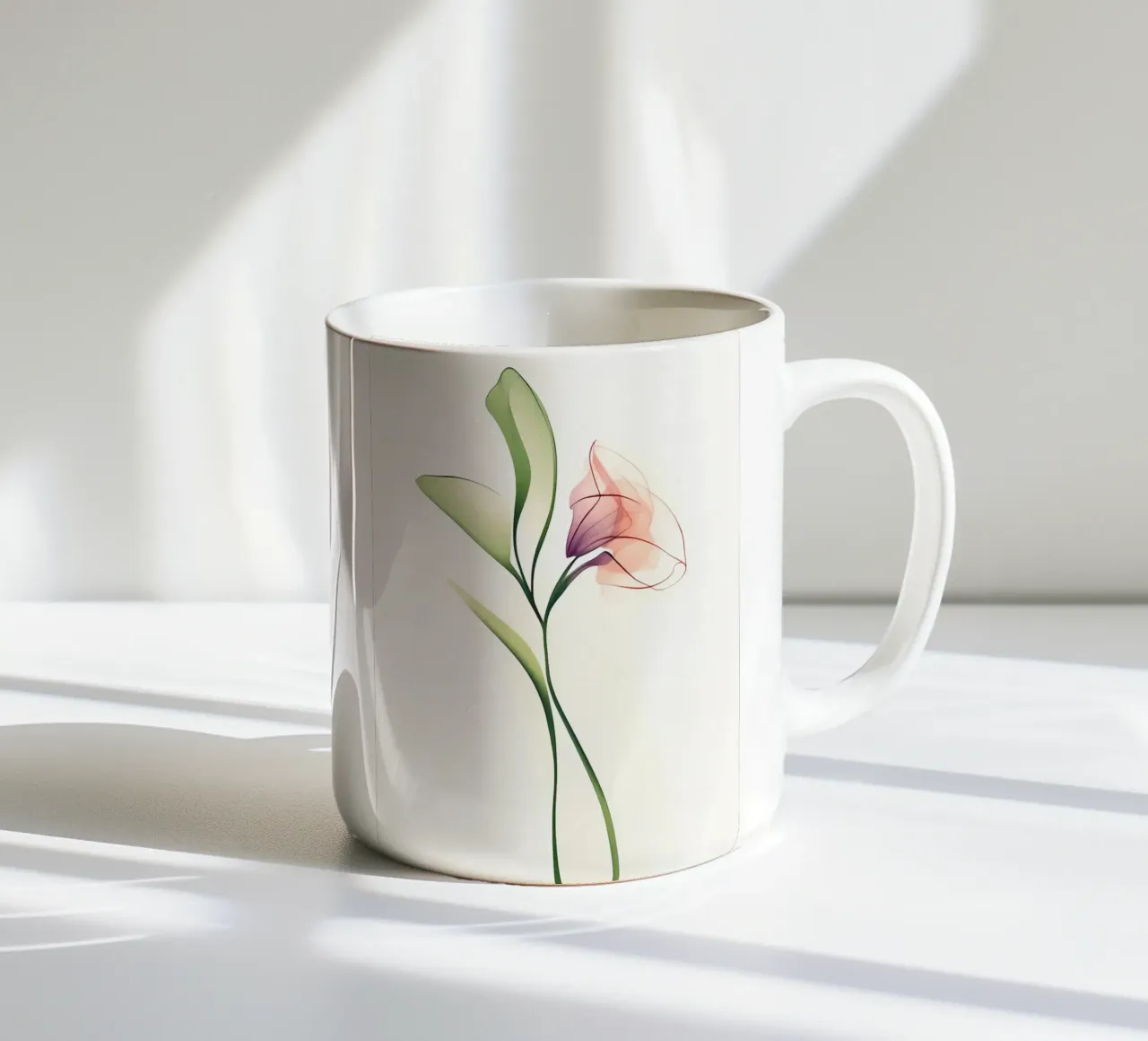 Orchidea minimalista tazza in ceramica da Nicholas Campbell