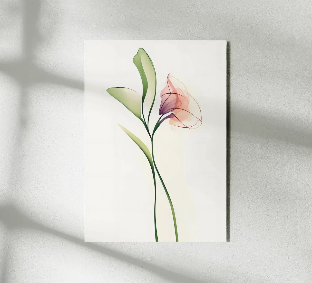 Orchidea minimalista alluminio dibond da Nicholas Campbell