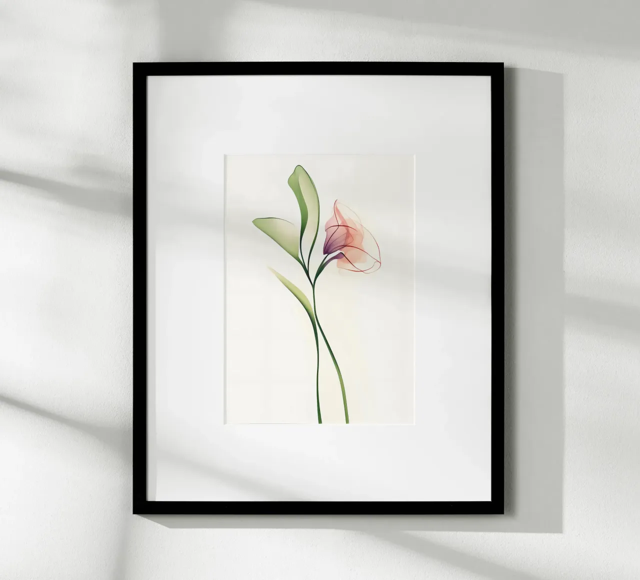 Orchidea minimalista carta hahnemühle da Nicholas Campbell