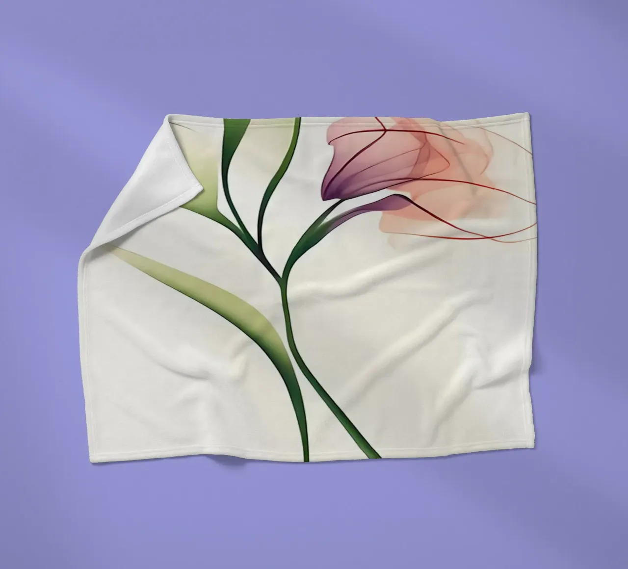 Orchidea minimalista coperta in pile da Nicholas Campbell