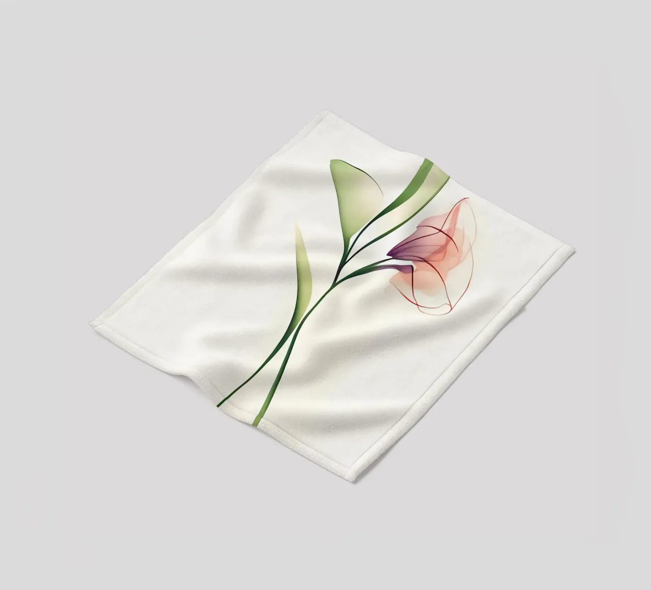 Orchidea minimalista coperta in pile da Nicholas Campbell