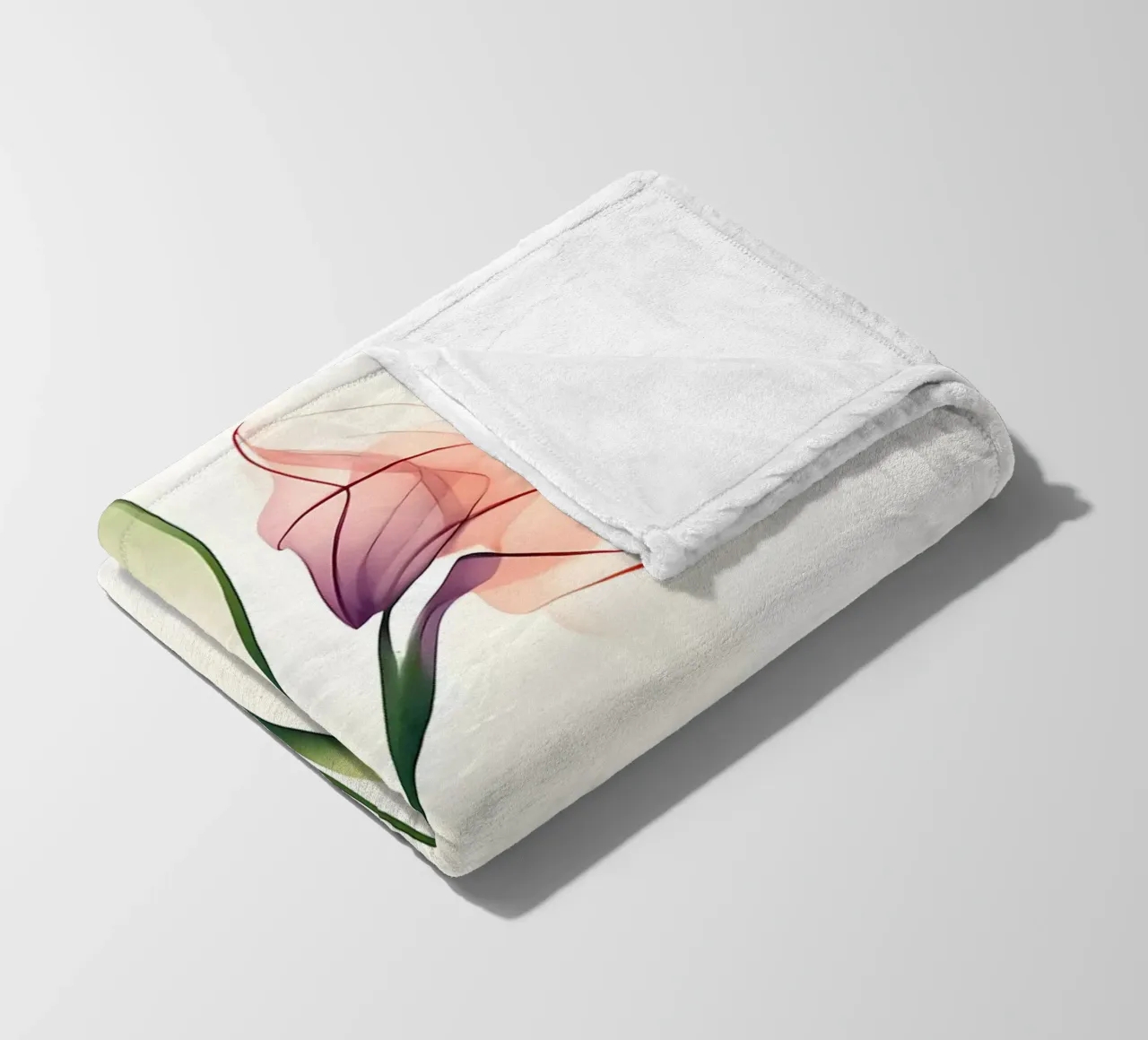 Orchidea minimalista coperta in pile da Nicholas Campbell