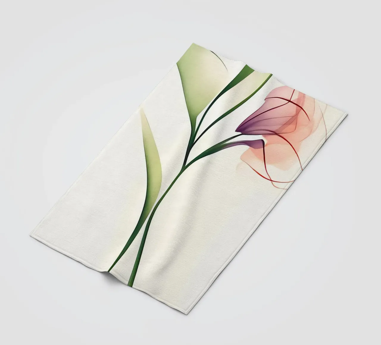 Orchidea minimalista coperta in pile da Nicholas Campbell