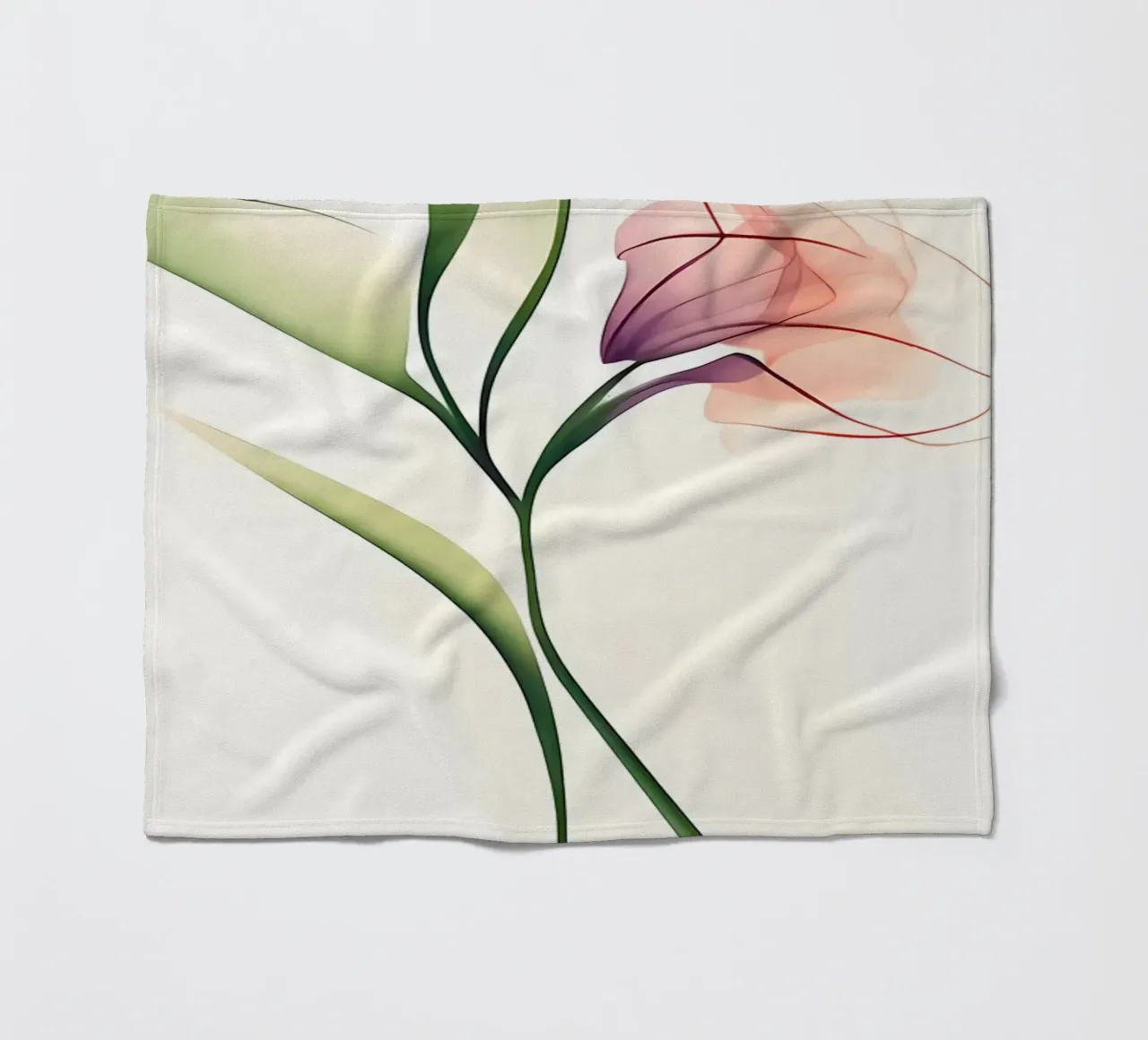 Orchidea minimalista coperta in pile da Nicholas Campbell