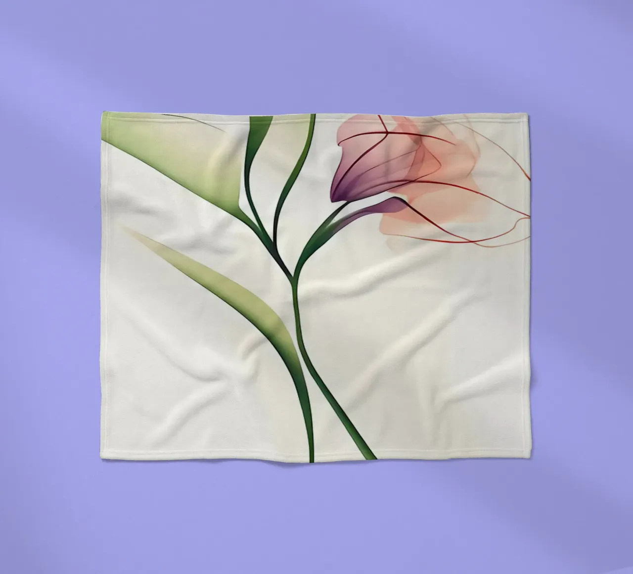 Orchidea minimalista coperta in pile da Nicholas Campbell