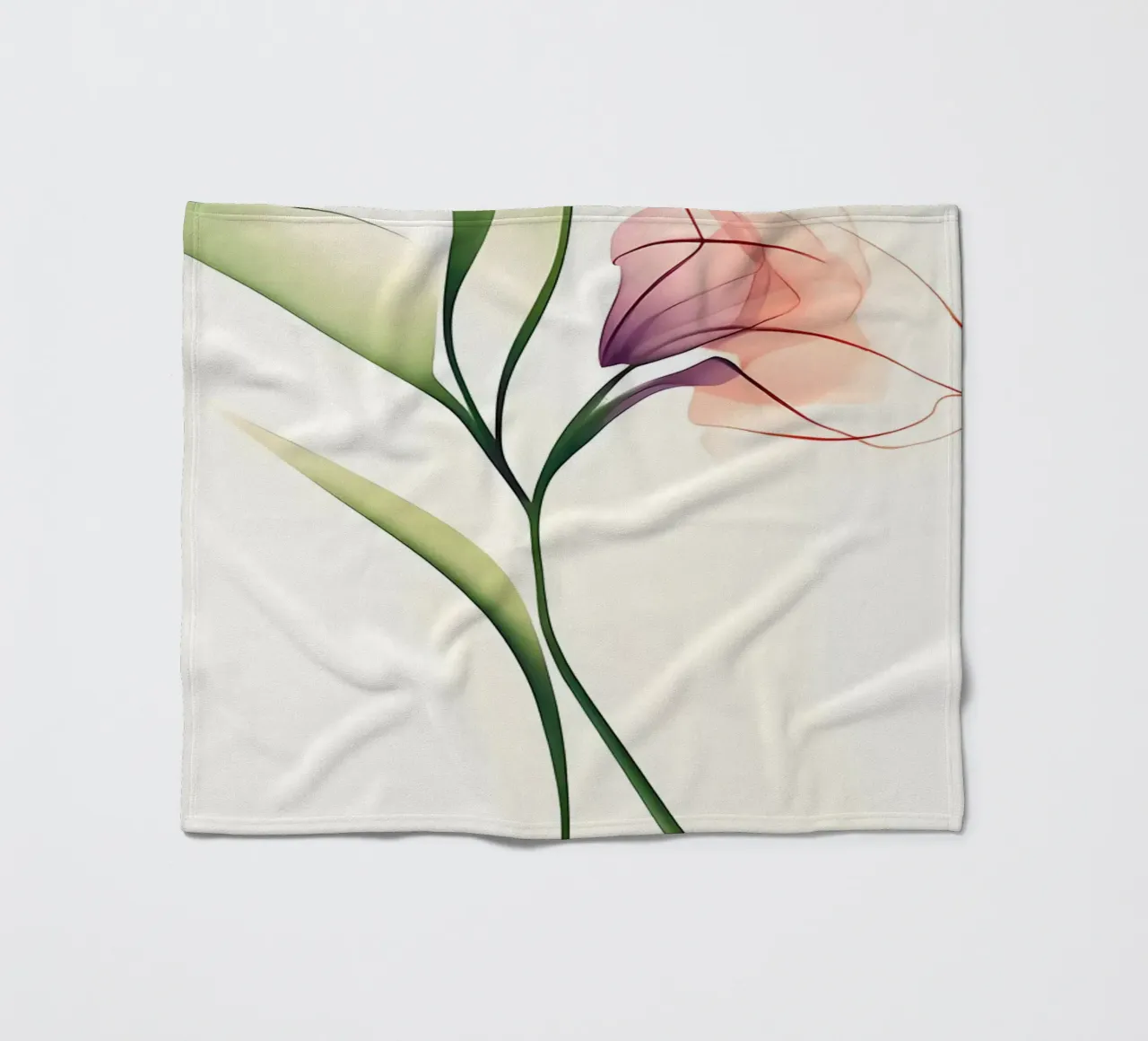 Orchidea minimalista coperta in pile da Nicholas Campbell