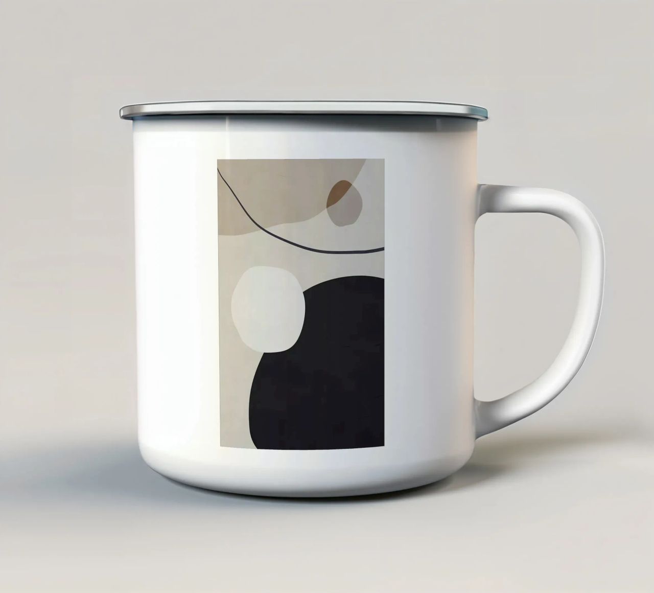 ASTRATTO ORGANICO 122A tazza in smalto da Aiden Garcia