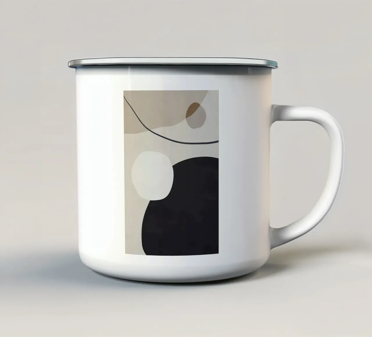 ASTRATTO ORGANICO 122A tazza in smalto da Aiden Garcia