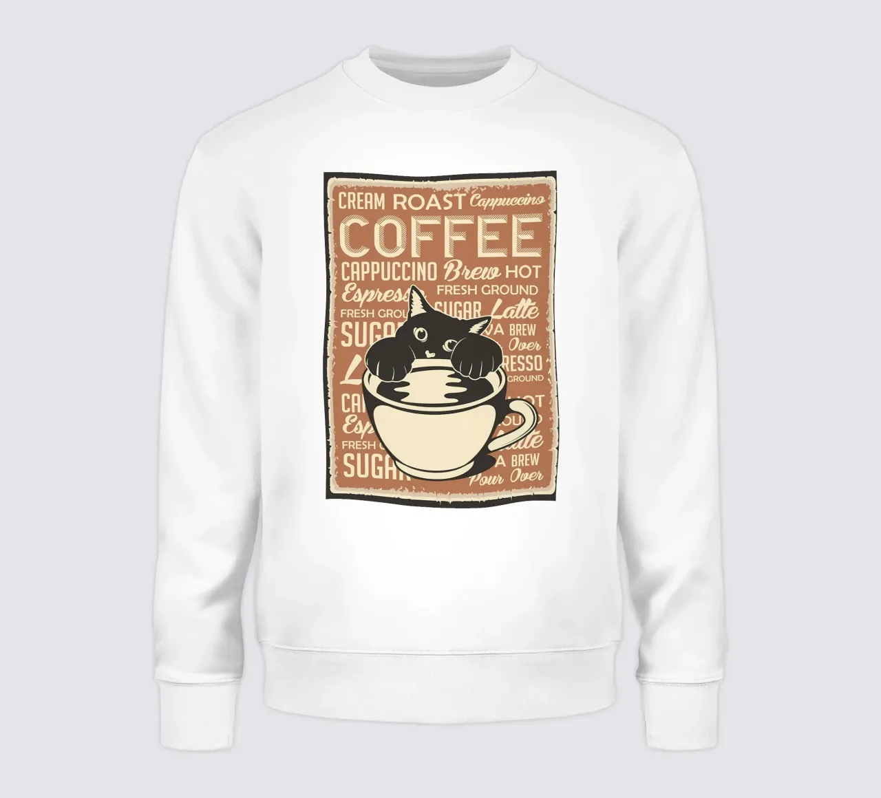 Gatto e caffè 4 felpa da Bartosz Powalka