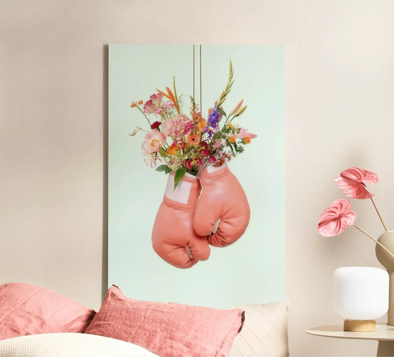Flower Power canvas met Baklijst van Paul Fuentes Design