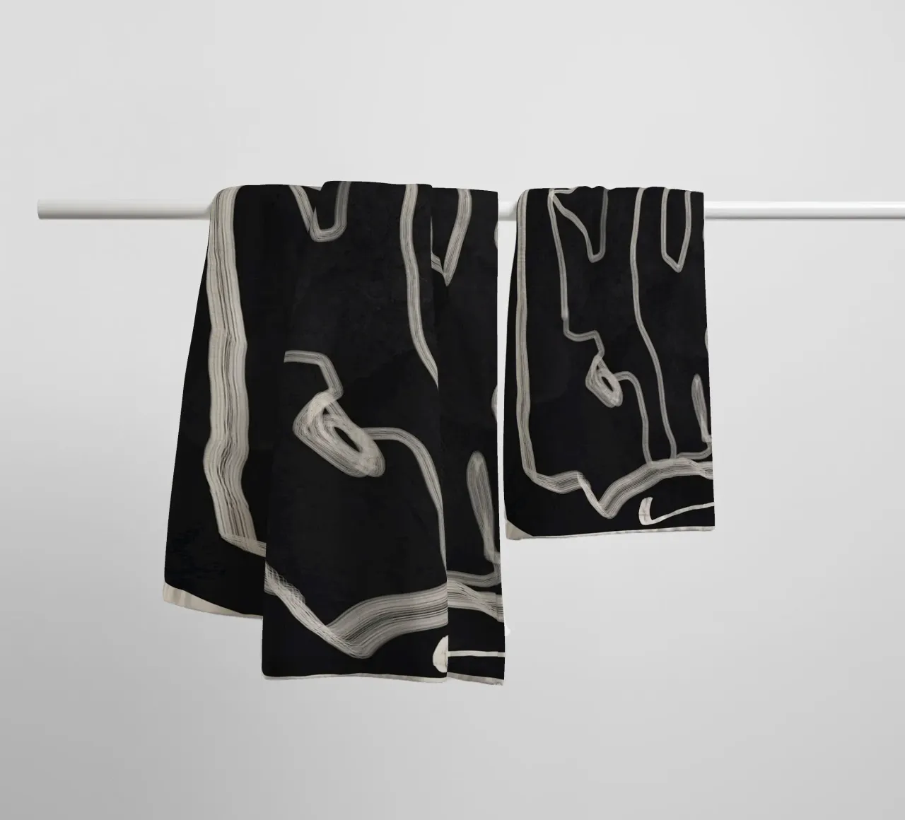 Abstract Loose Line 1 asciugamano da bagno da Flow Line
