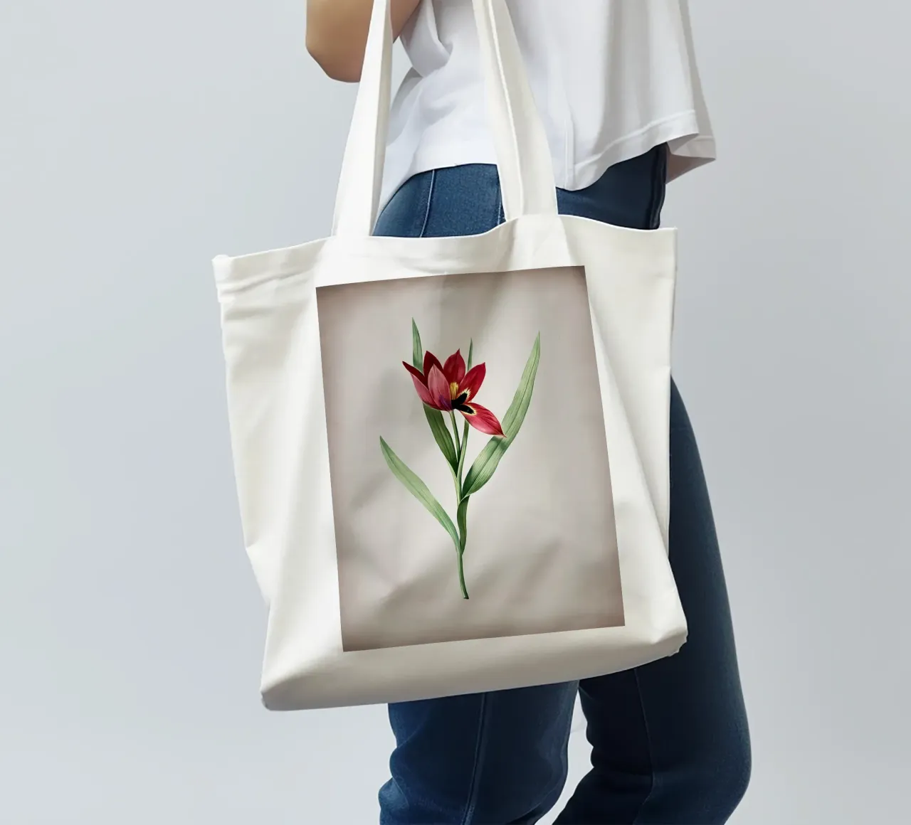 Tulipa Oculus Colis borsa in juta da Nicholas Campbell