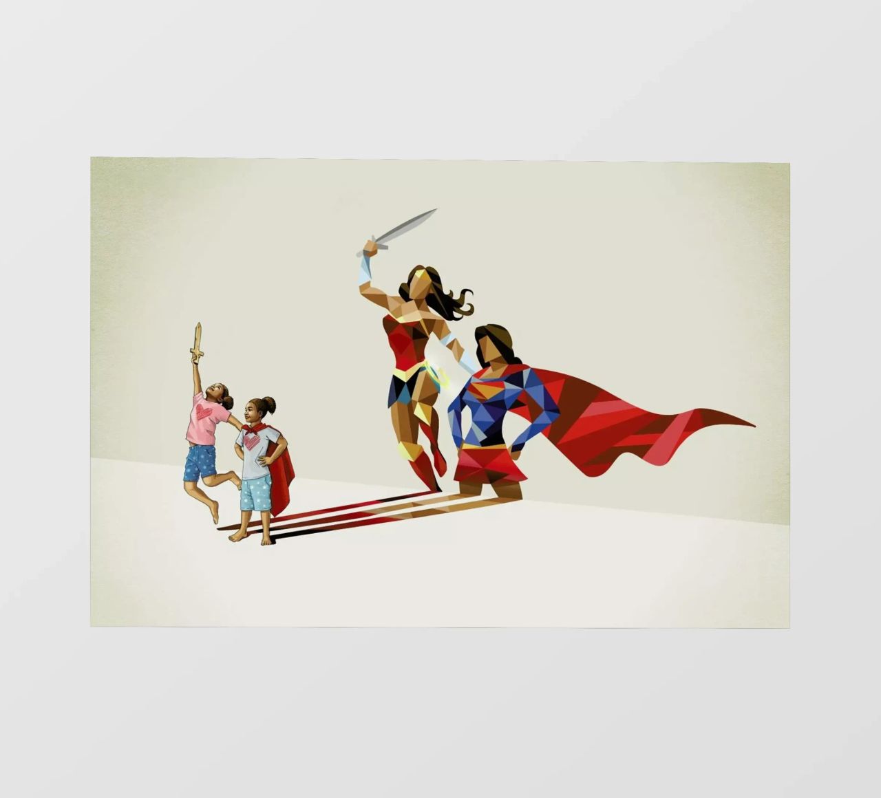 Super Shadows Sisters In Arms lámina retroiluminada de Jason Ratliff