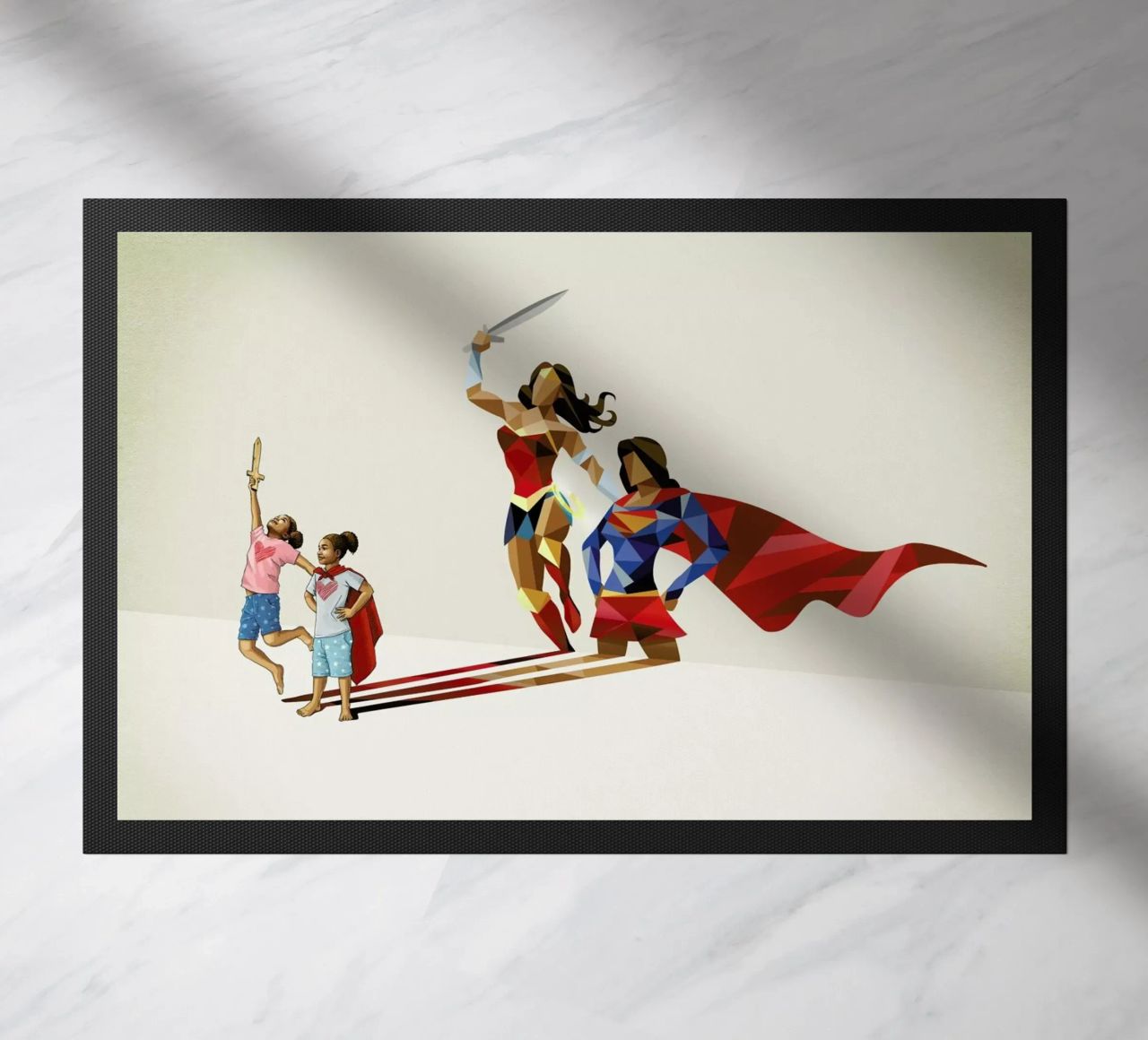 Super Shadows Sisters In Arms felpudo de Jason Ratliff