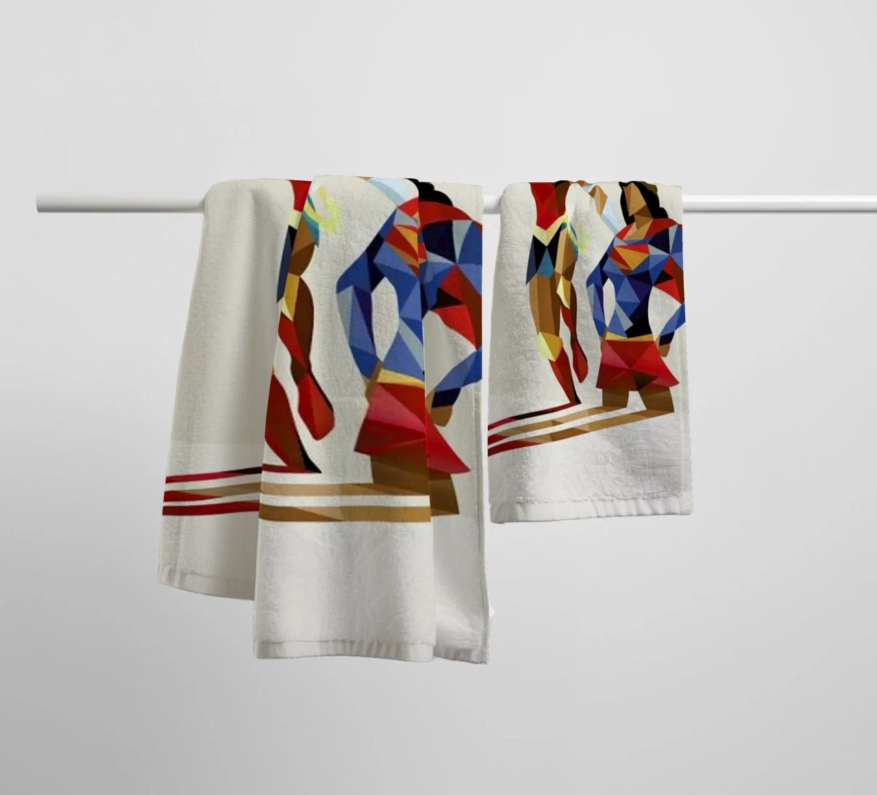Super Shadows Sisters In Arms towel by Jason Ratliff