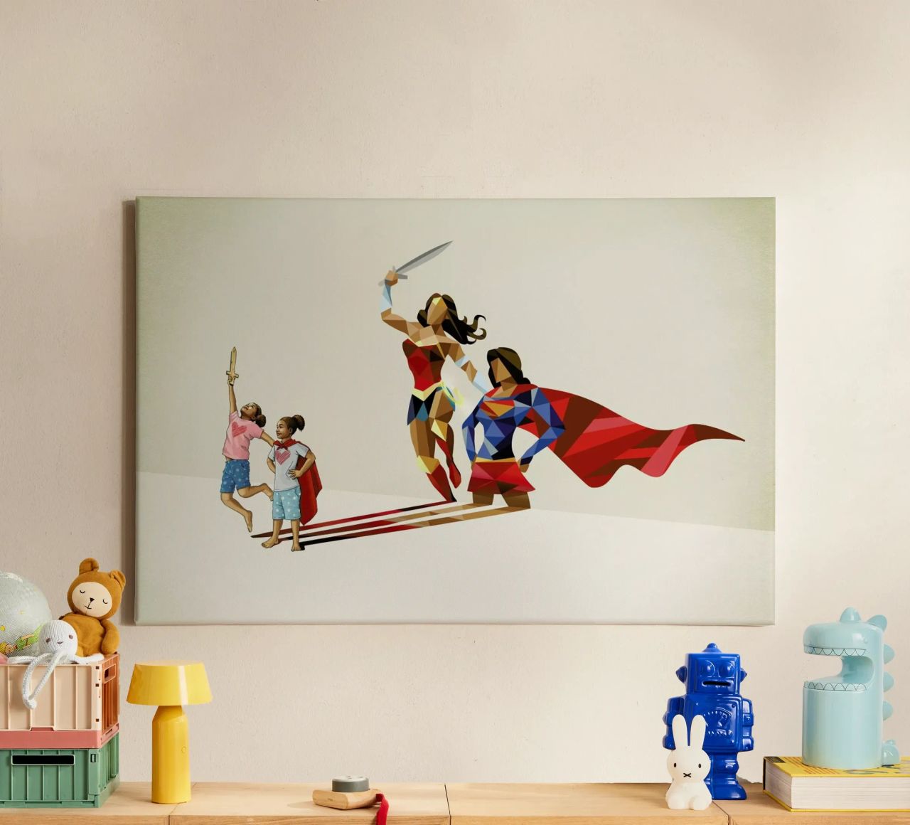 Super Shadows Sisters In Arms canvas by Jason Ratliff