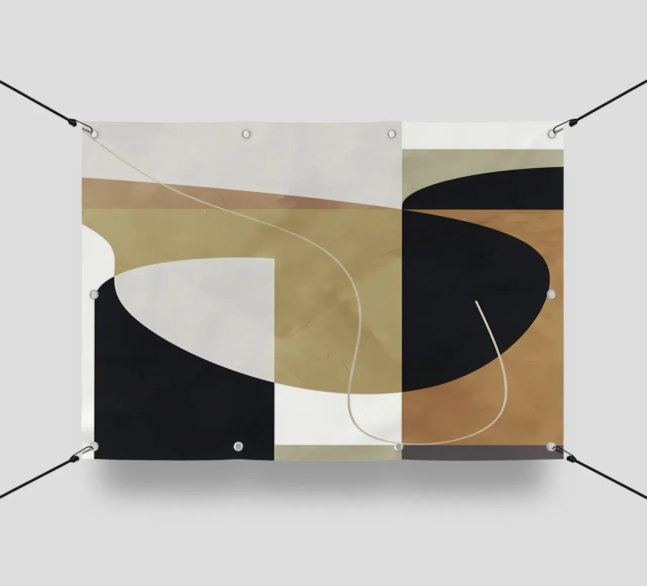 ASTRATTO GEOMETRICO 187A telo in pvc da Aiden Garcia