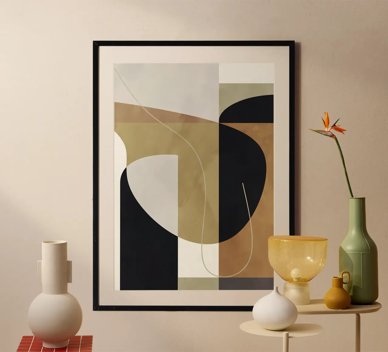 GEOMETRIC ABSTRACT 187A hahnemühle by Aiden Garcia