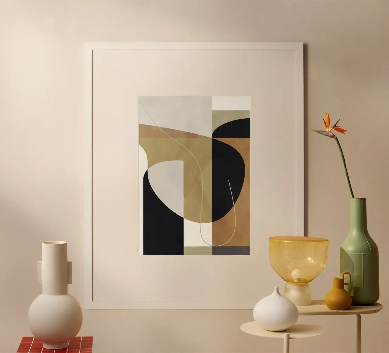 GEOMETRIC ABSTRACT 187A hahnemühle by Aiden Garcia