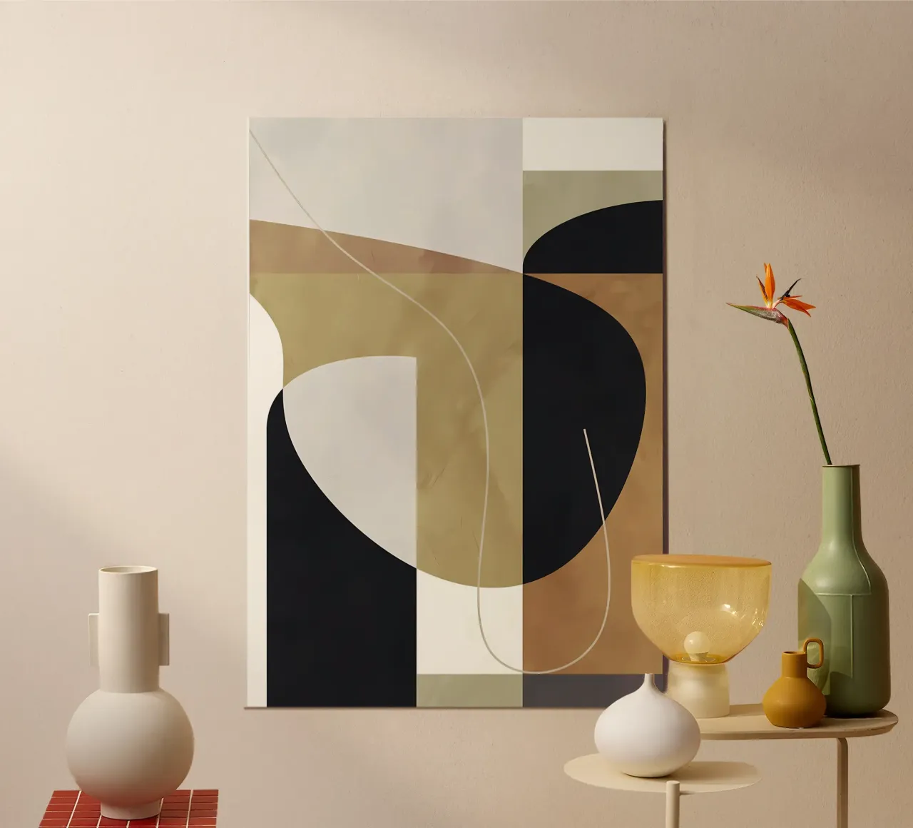 GEOMETRIC ABSTRACT 187A hahnemühle by Aiden Garcia