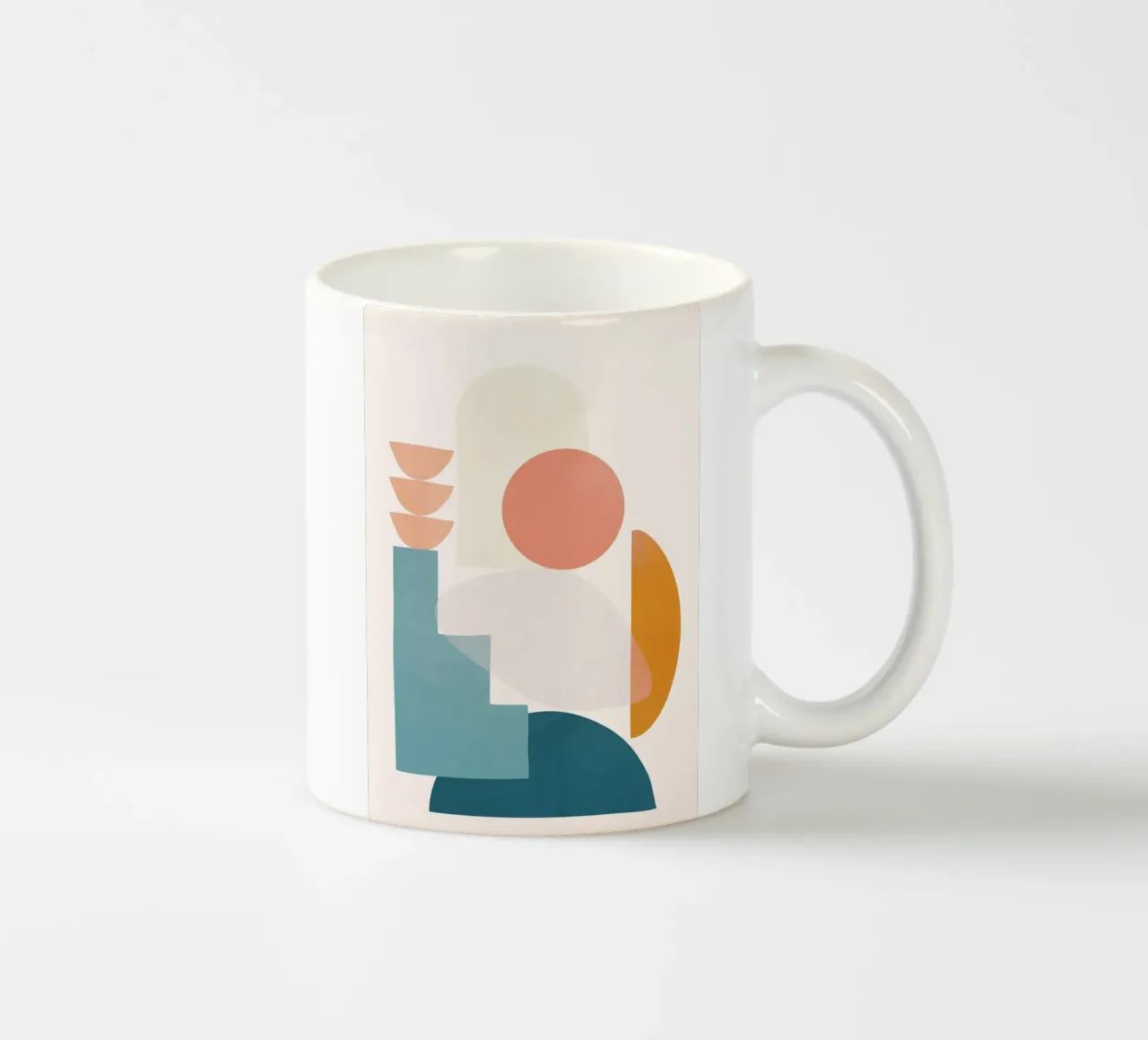 Playful Geometry 01 ceramic mug by Flow Line