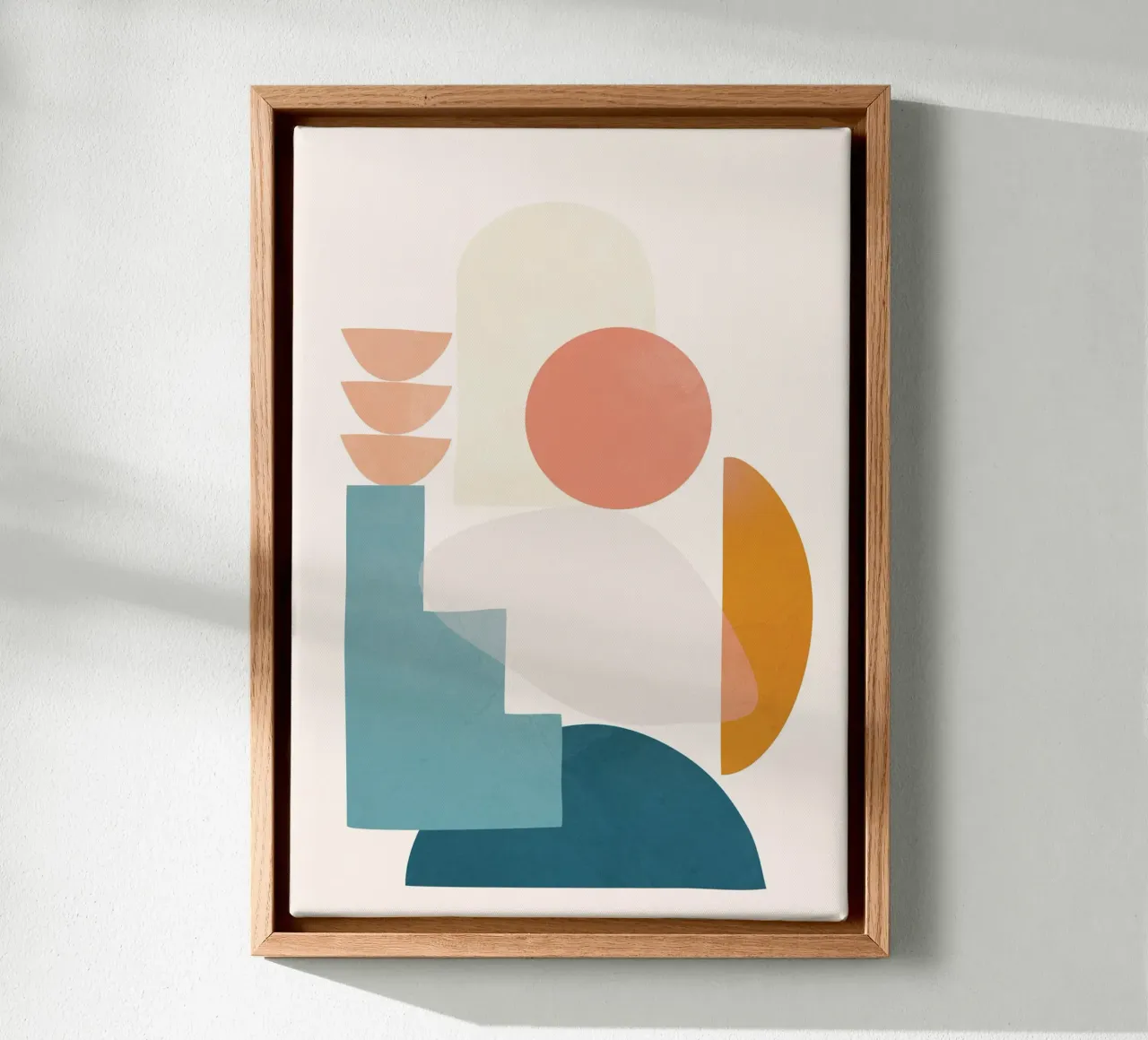 Playful Geometry 01 tela con Cornice a cassetta da Flow Line