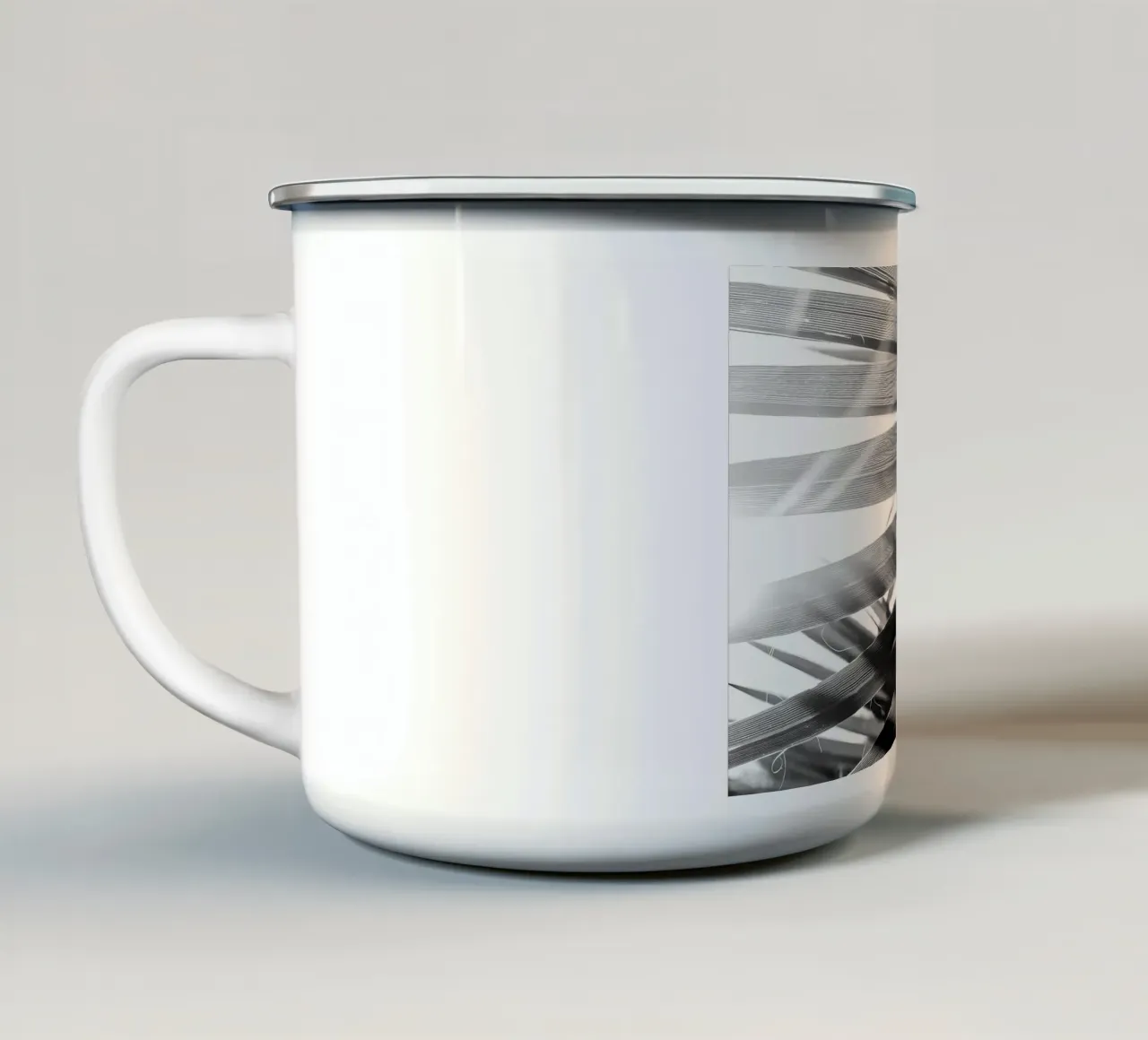 Raggio di sole Foglia di palma tazza in smalto da Matthew Katz