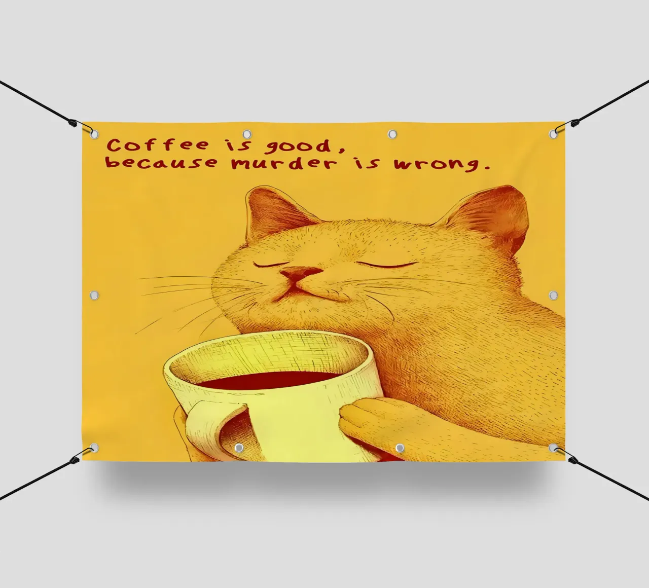 Il caffè è buono telo in pvc da Bartosz Powalka