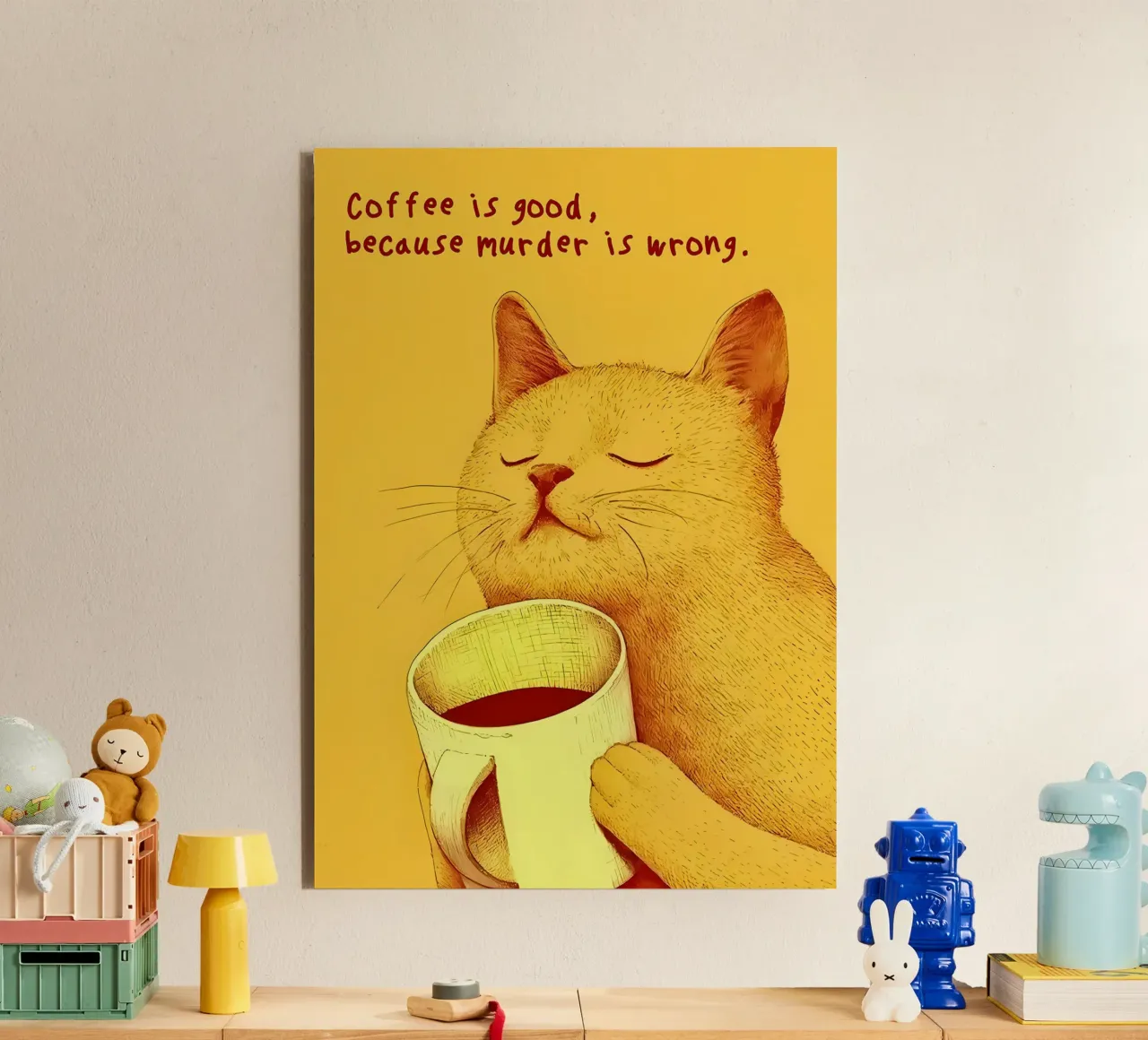 Il caffè è buono alluminio dibond da Bartosz Powalka