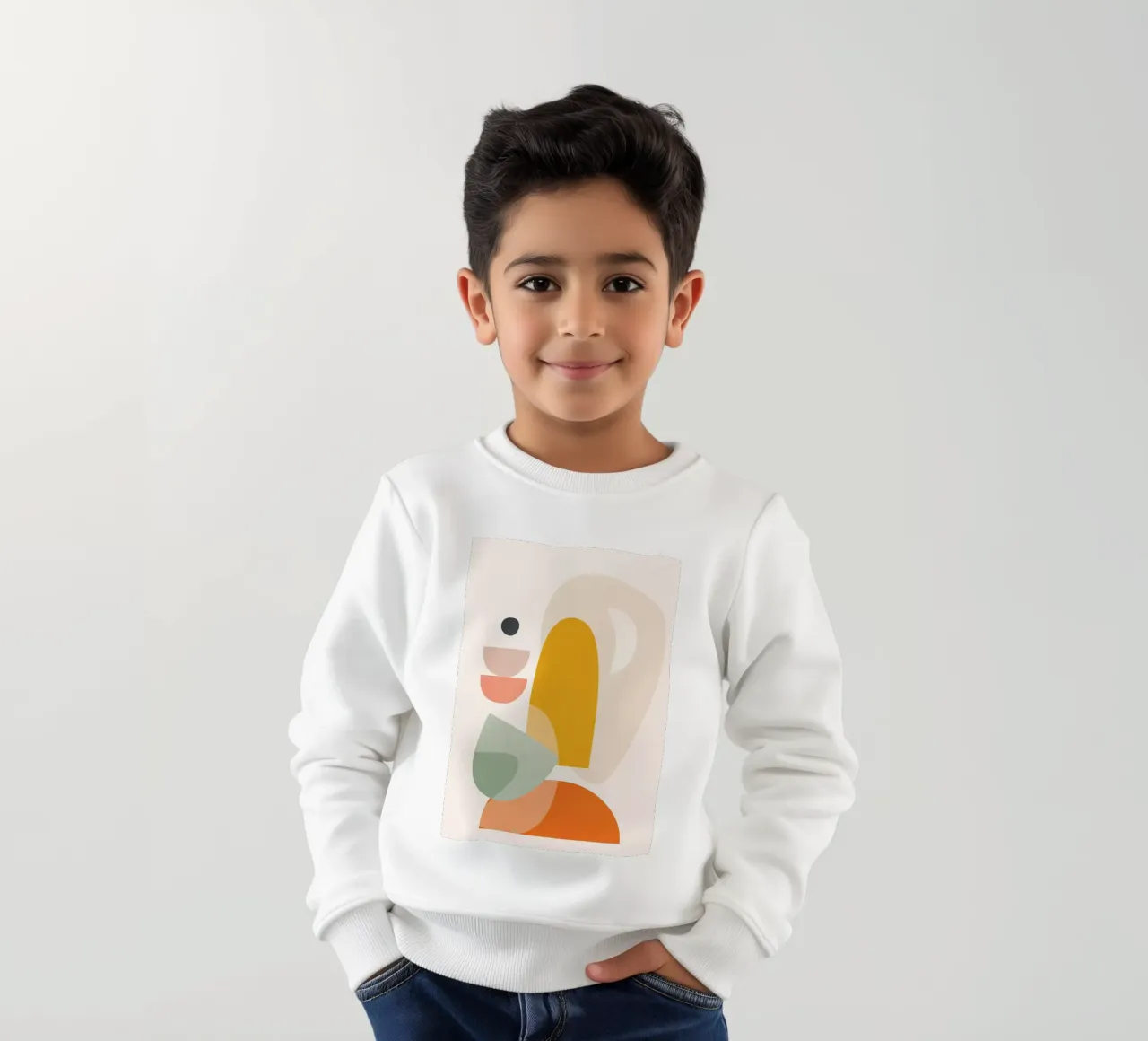 Playful Geometry 02 felpa bambino da Flow Line