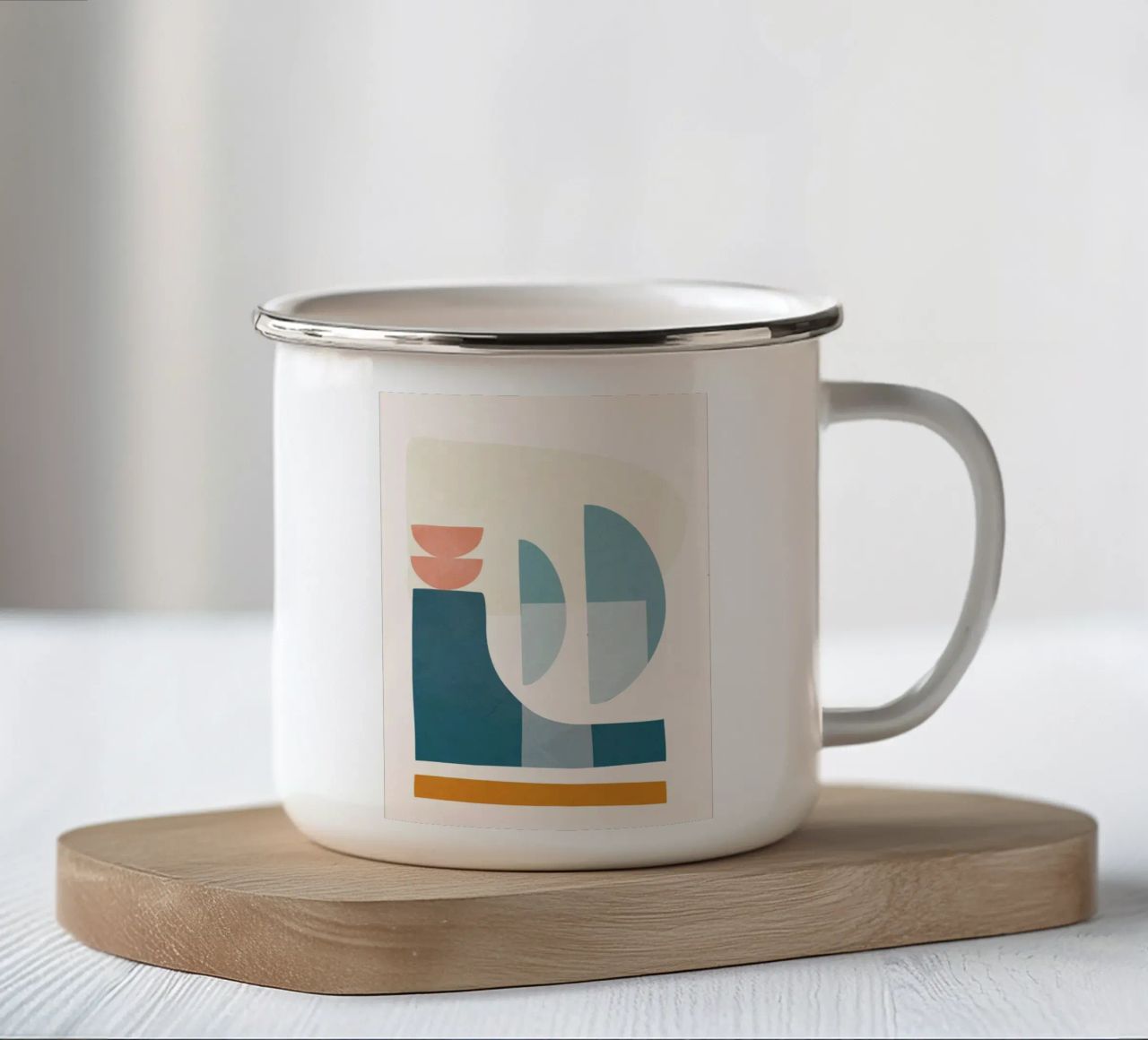 Playful Geometry 04 tazza in smalto da Flow Line