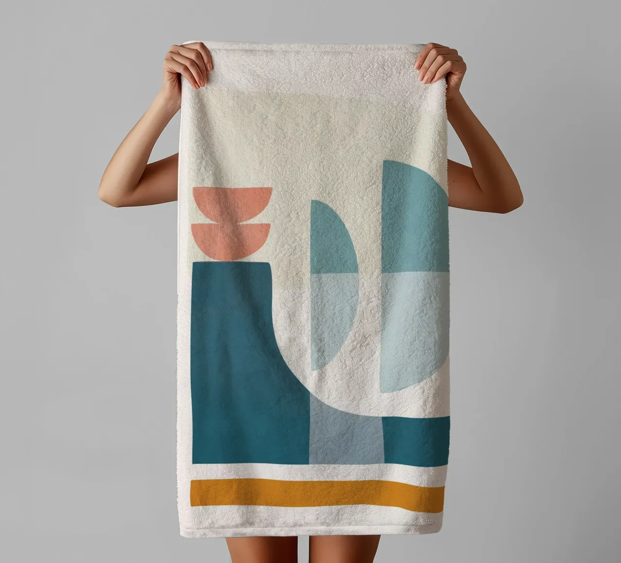 Playful Geometry 04 asciugamano da bagno da Flow Line
