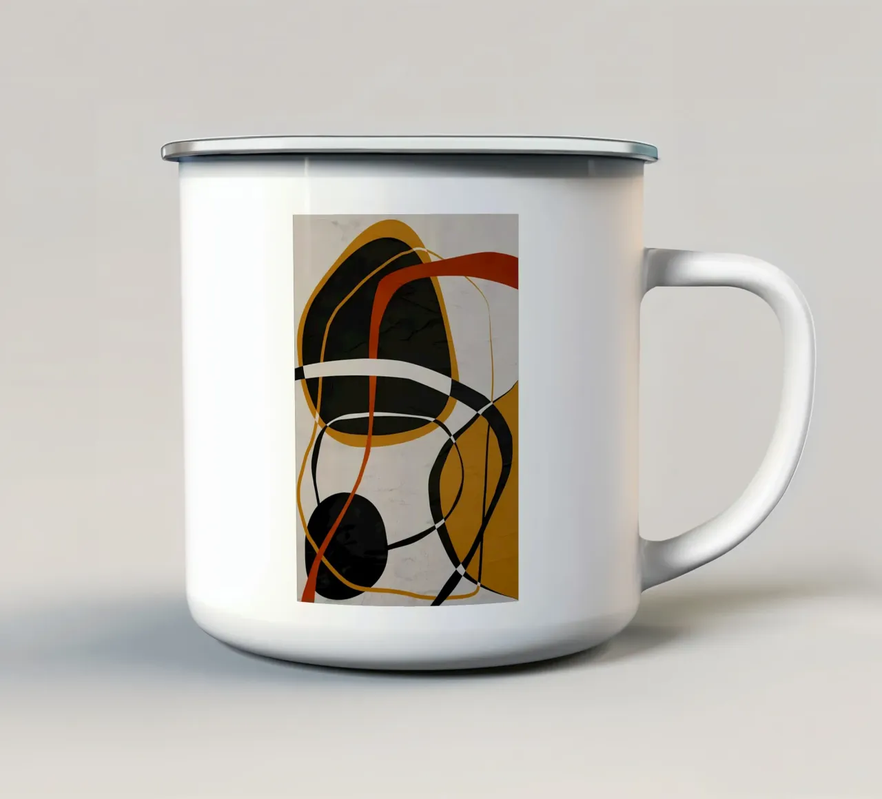 ASTRATTO ORGANICO 332A tazza in smalto da Aiden Garcia