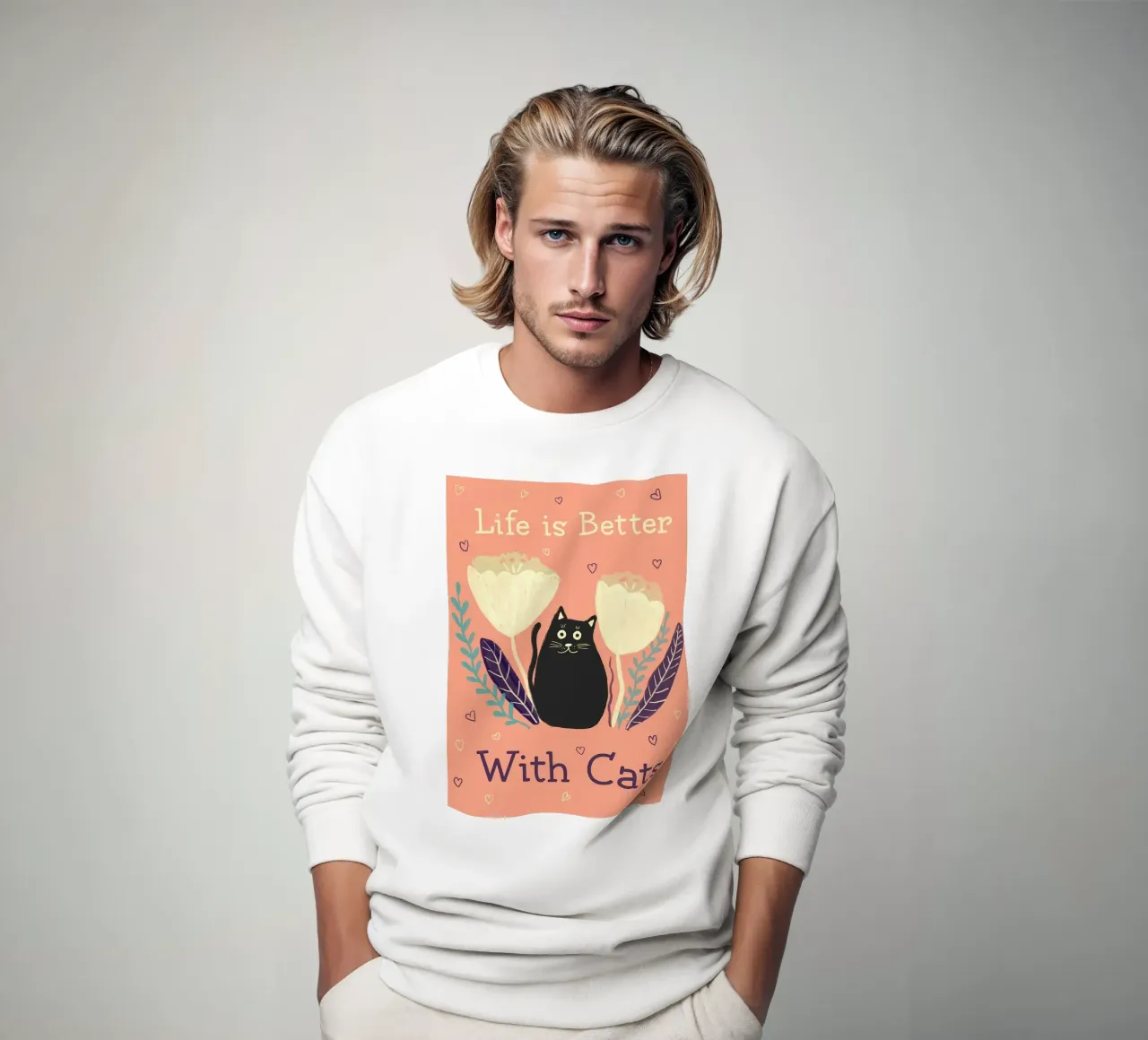 Gatto nero felpa da Bartosz Powalka